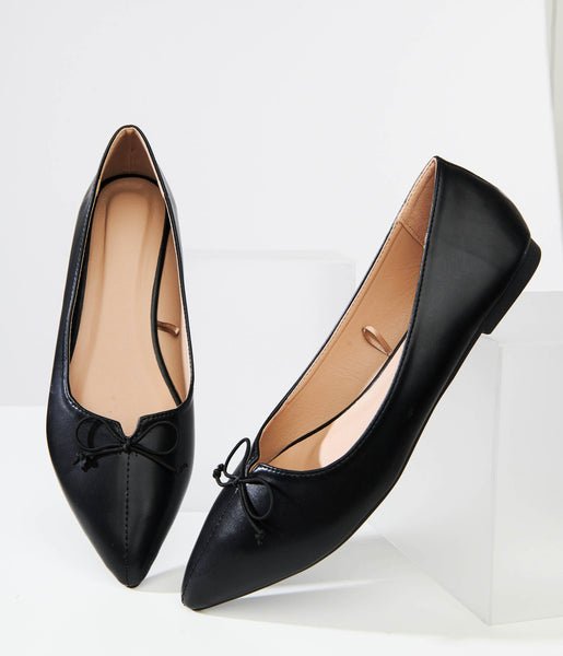 メル様LITTLE ONE VINTAGE POINTED FLAT bkk16573_black_xl?$