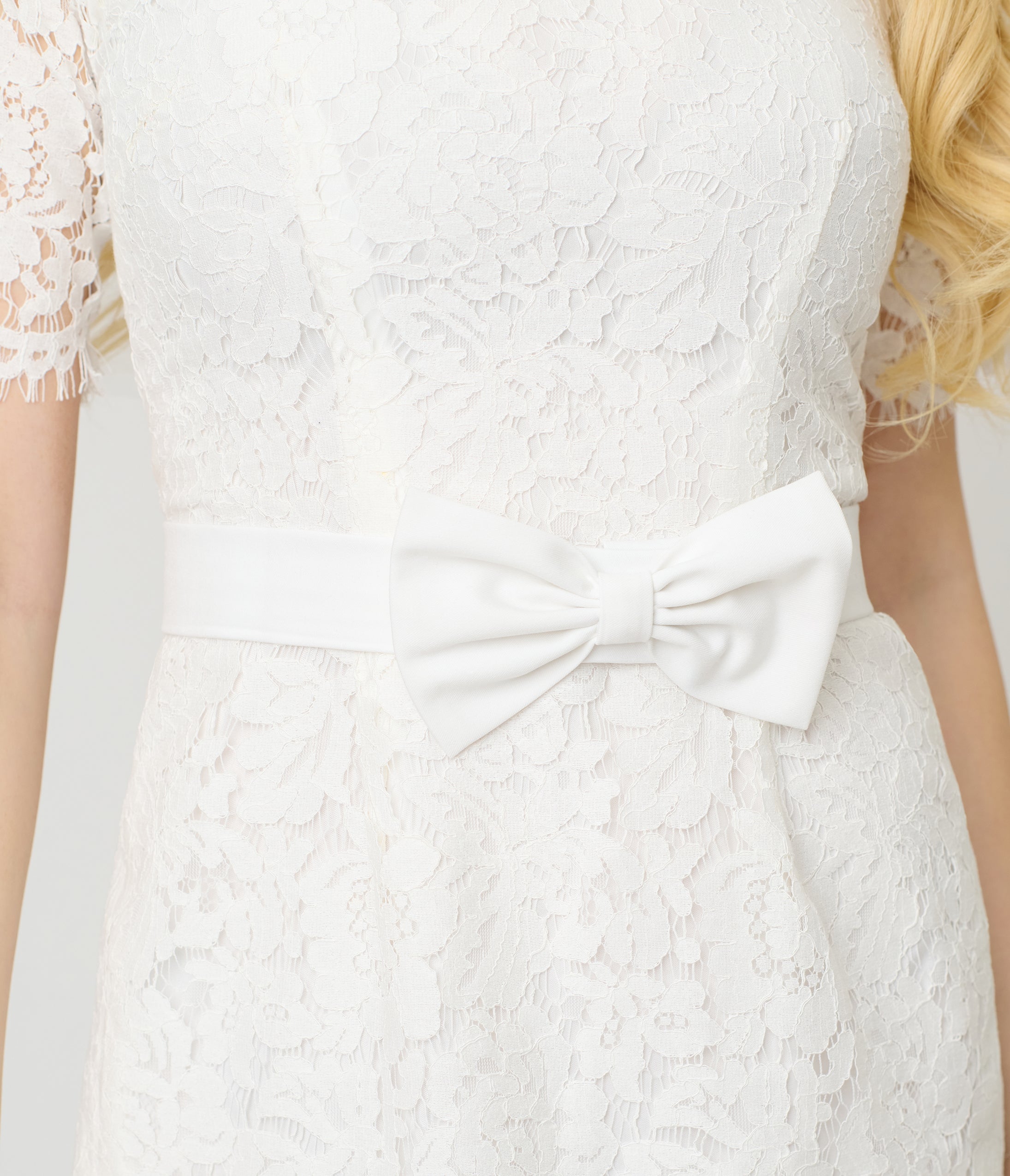 Heart My Closet 1950s White Lace Anna Dress