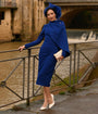 Heart My Closet Royal Blue Duchess Meghan Dress & Cape