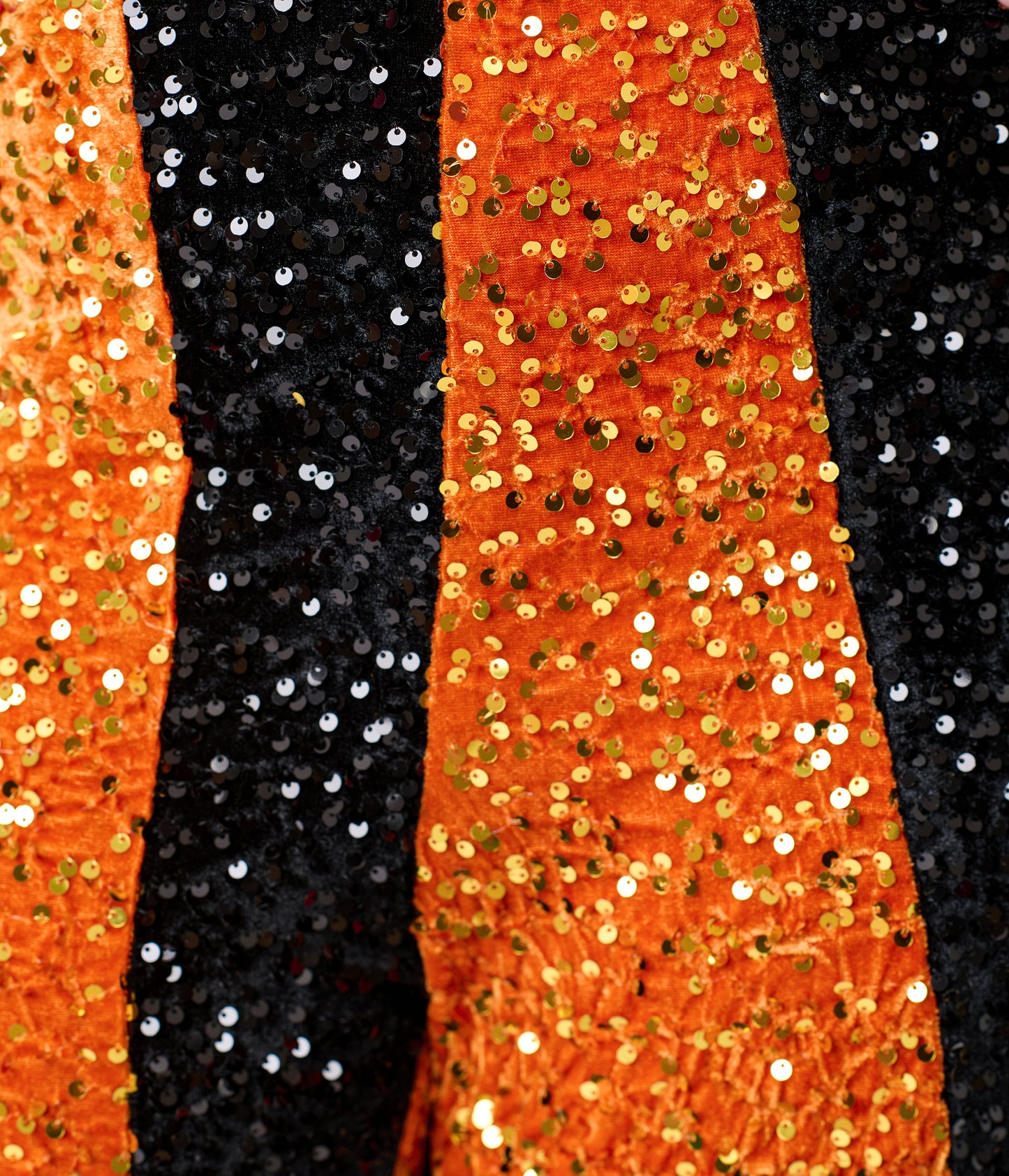 Smak Parlour Plus Size Orange & Silver Sequin Glamour Goddess Jumpsuit