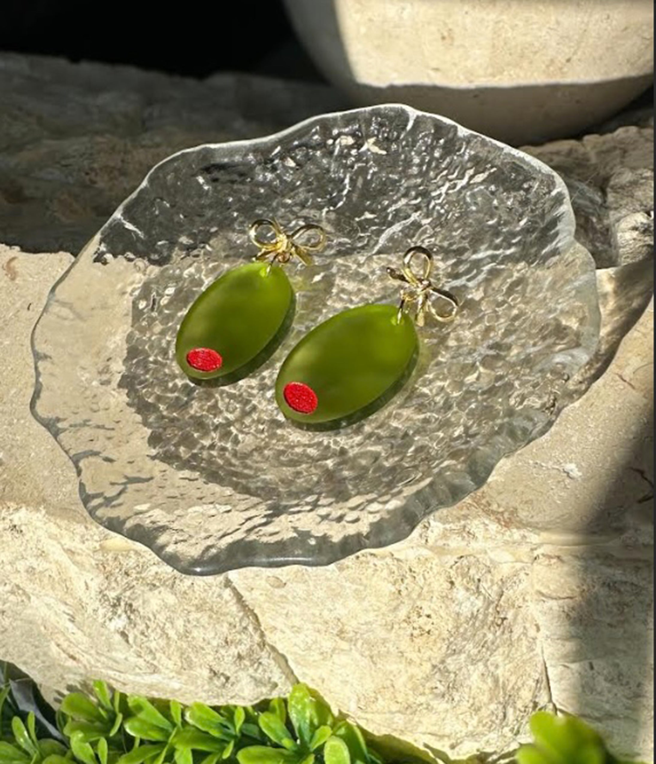 Olive & Bow Acrylic Earrings