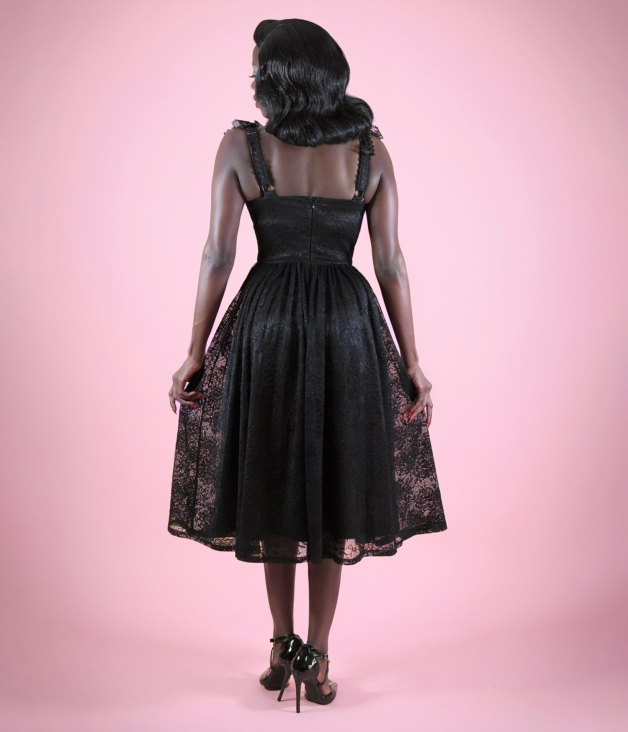 Mortisha x Elle Rebel Black Penelope Dress