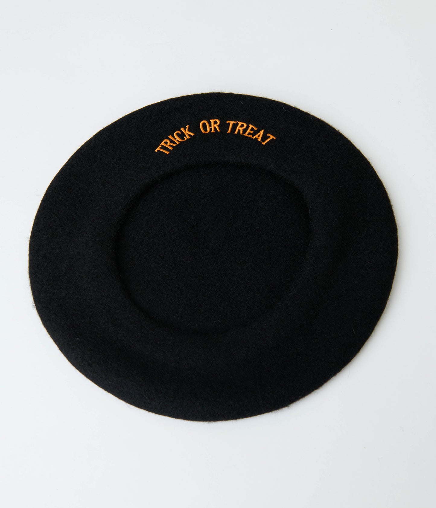Trick Or Treat Pumpkin Black Beret