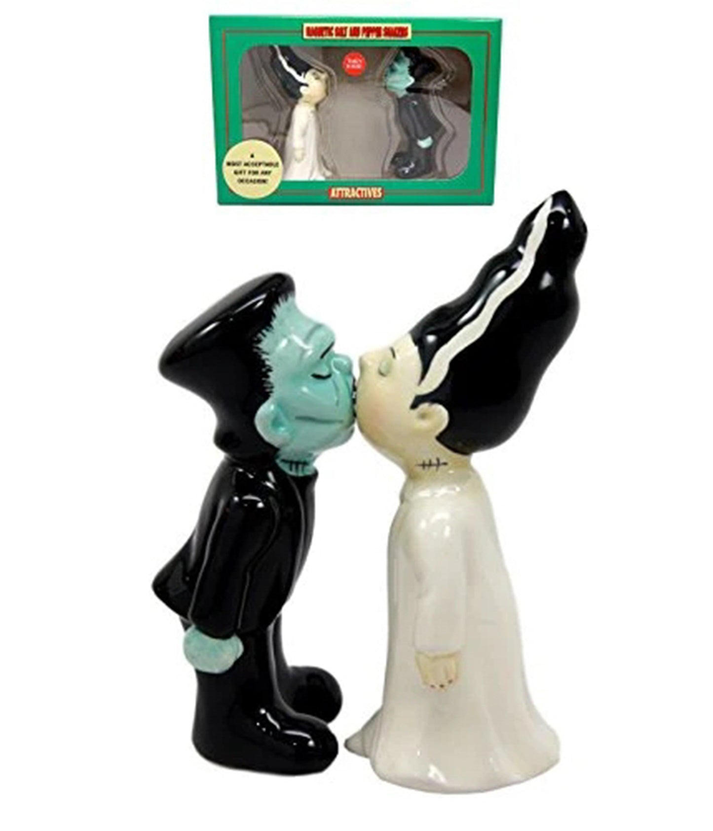 Frankenstein & Bride Ceramic Salt & Peper Shaker Set