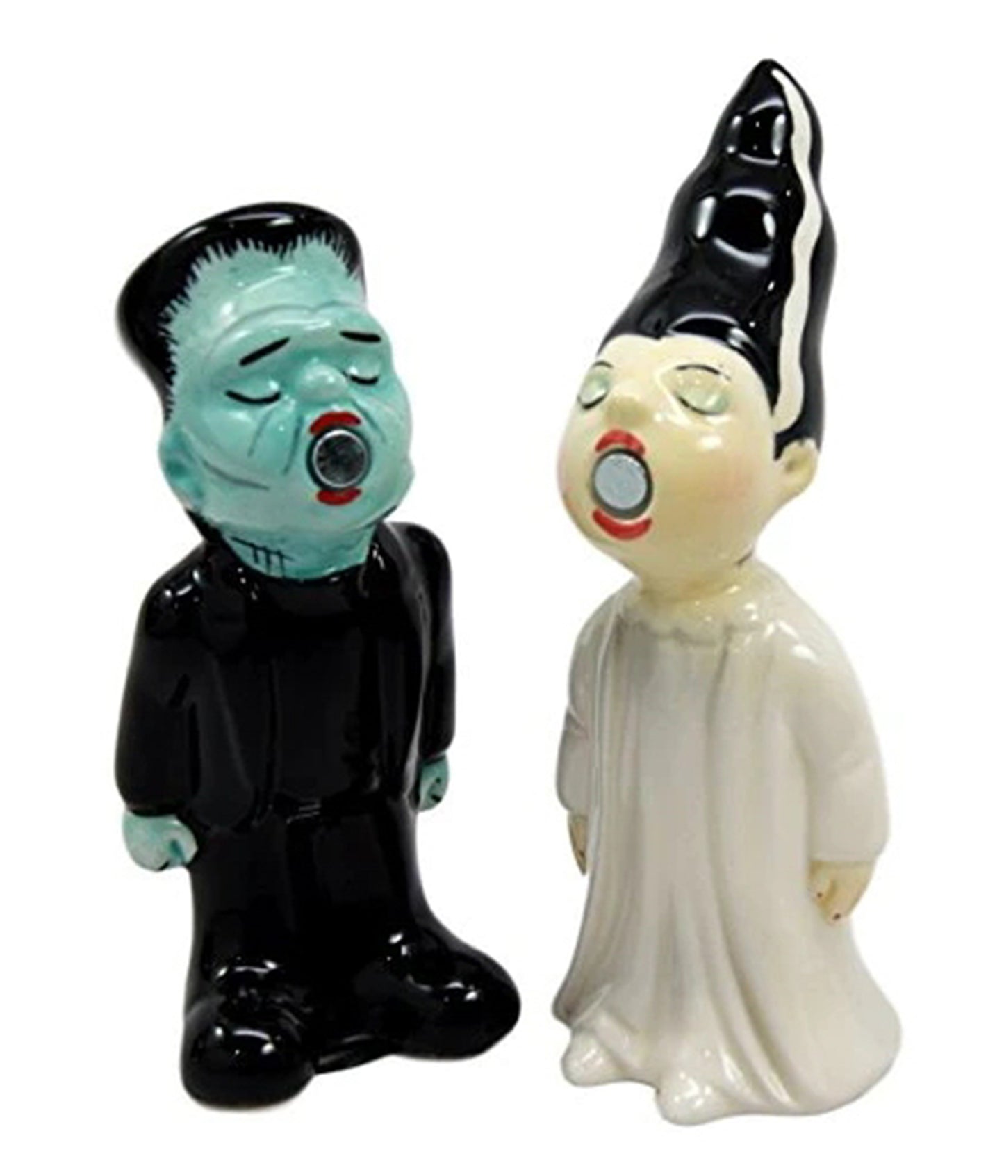 Frankenstein & Bride Ceramic Salt & Peper Shaker Set