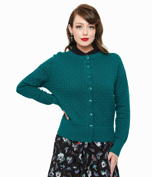 Royal Monk 1950s Green Katie Cardigan – Unique Vintage Royal Monk 1950s Green Katie Cardigan – Unique Vintage