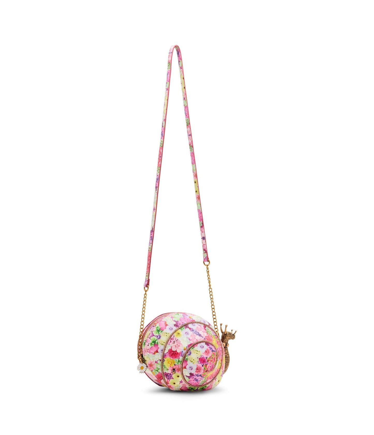 Betsey Johnson Kaleidoscope Floral Snailed It Crossbody Bag - Unique Vintage - Womens, ACCESSORIES, HANDBAGS