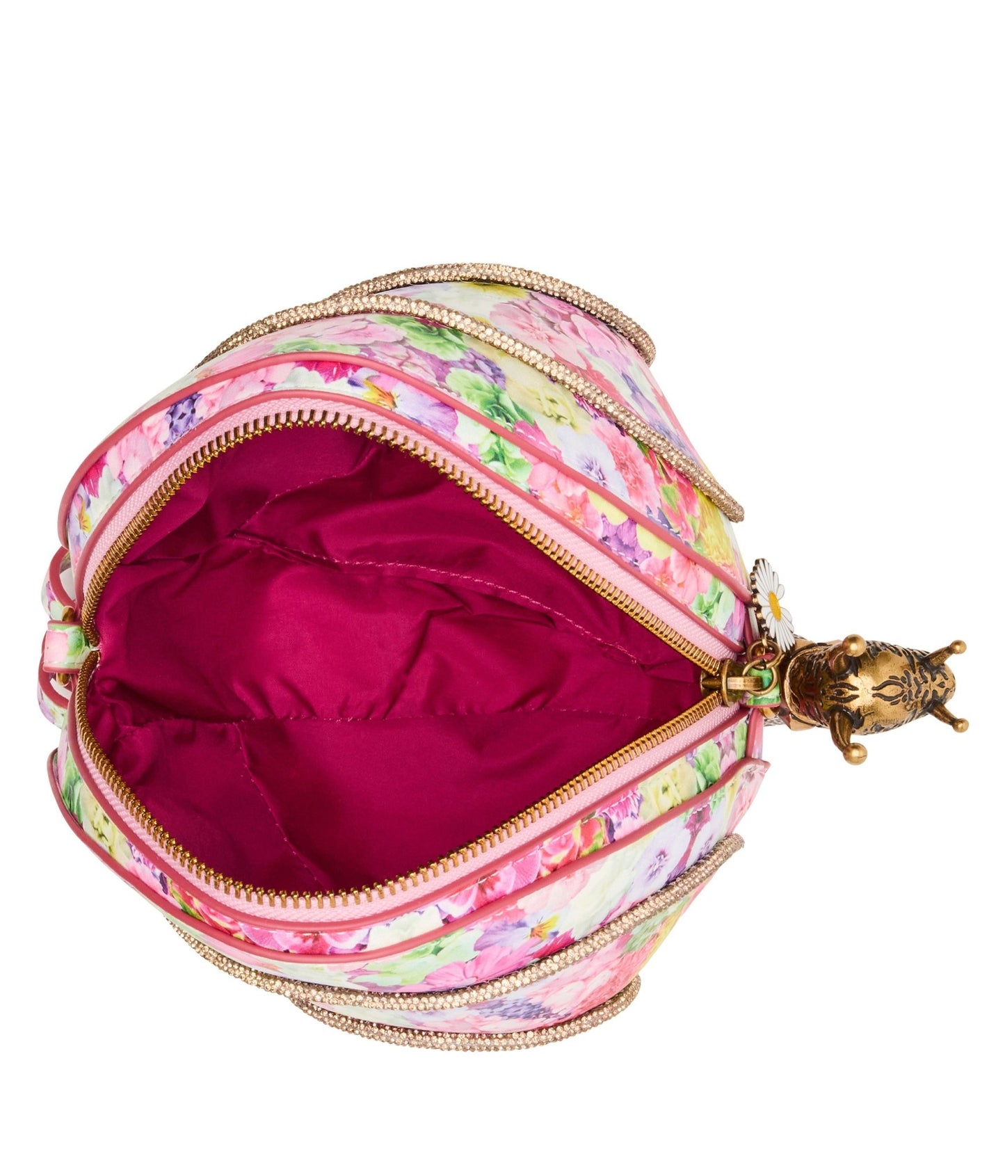 Betsey Johnson Kaleidoscope Floral Snailed It Crossbody Bag - Unique Vintage - Womens, ACCESSORIES, HANDBAGS