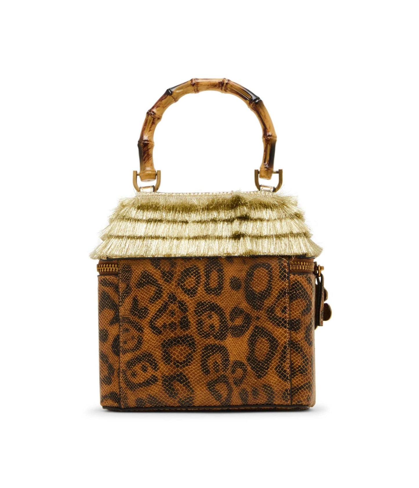 Betsey Johnson Leopard Tiki Chic Bar Crossbody Bag - Unique Vintage - Womens, ACCESSORIES, HANDBAGS