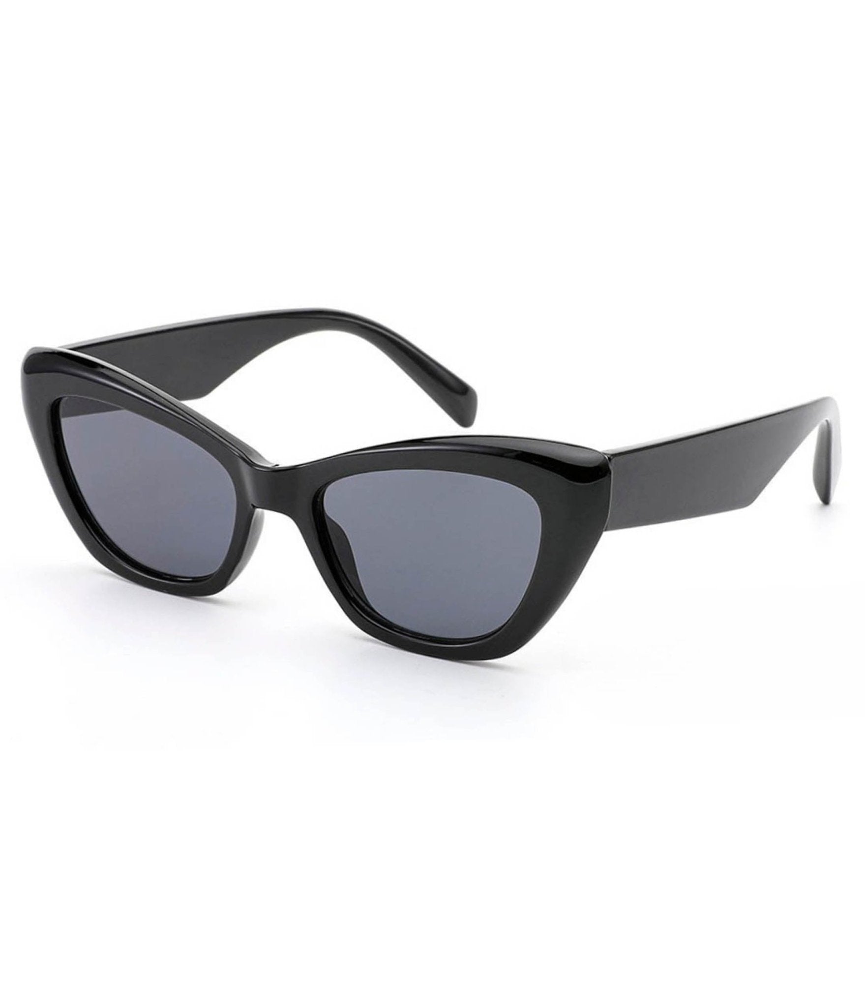 Classic Black Cat-Eye Women\'s Sunglasses Vintage Cat Eye Sunglasses in Black – Jessica Simpson main image 2