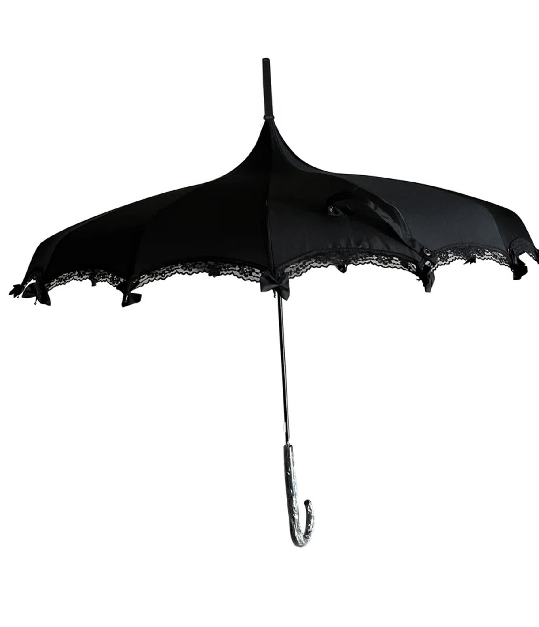 Black Lace & Bows Umbrella – Unique Vintage