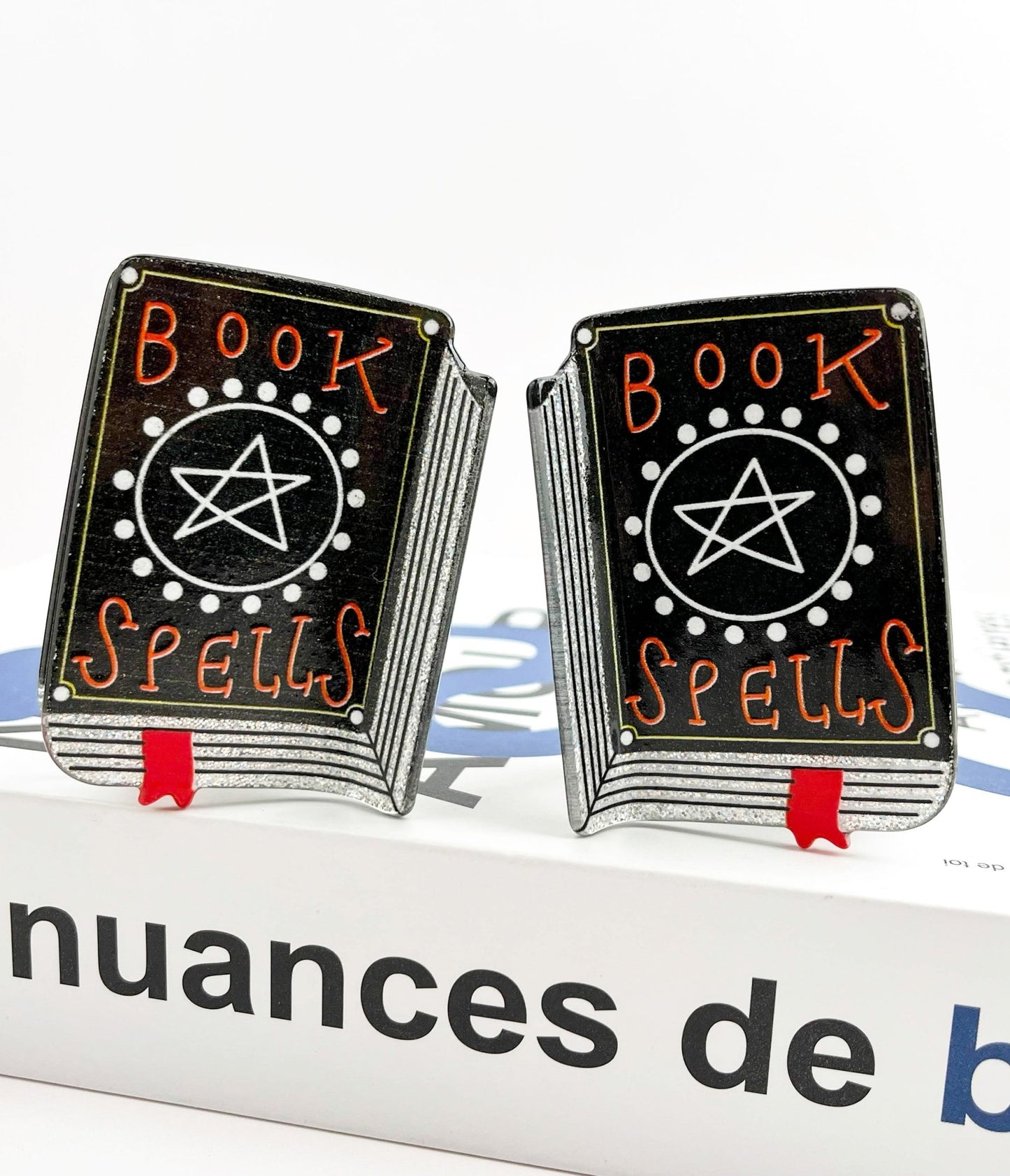 Black Spell Book Claw Clip - Unique Vintage - Womens, ACCESSORIES, HAIR