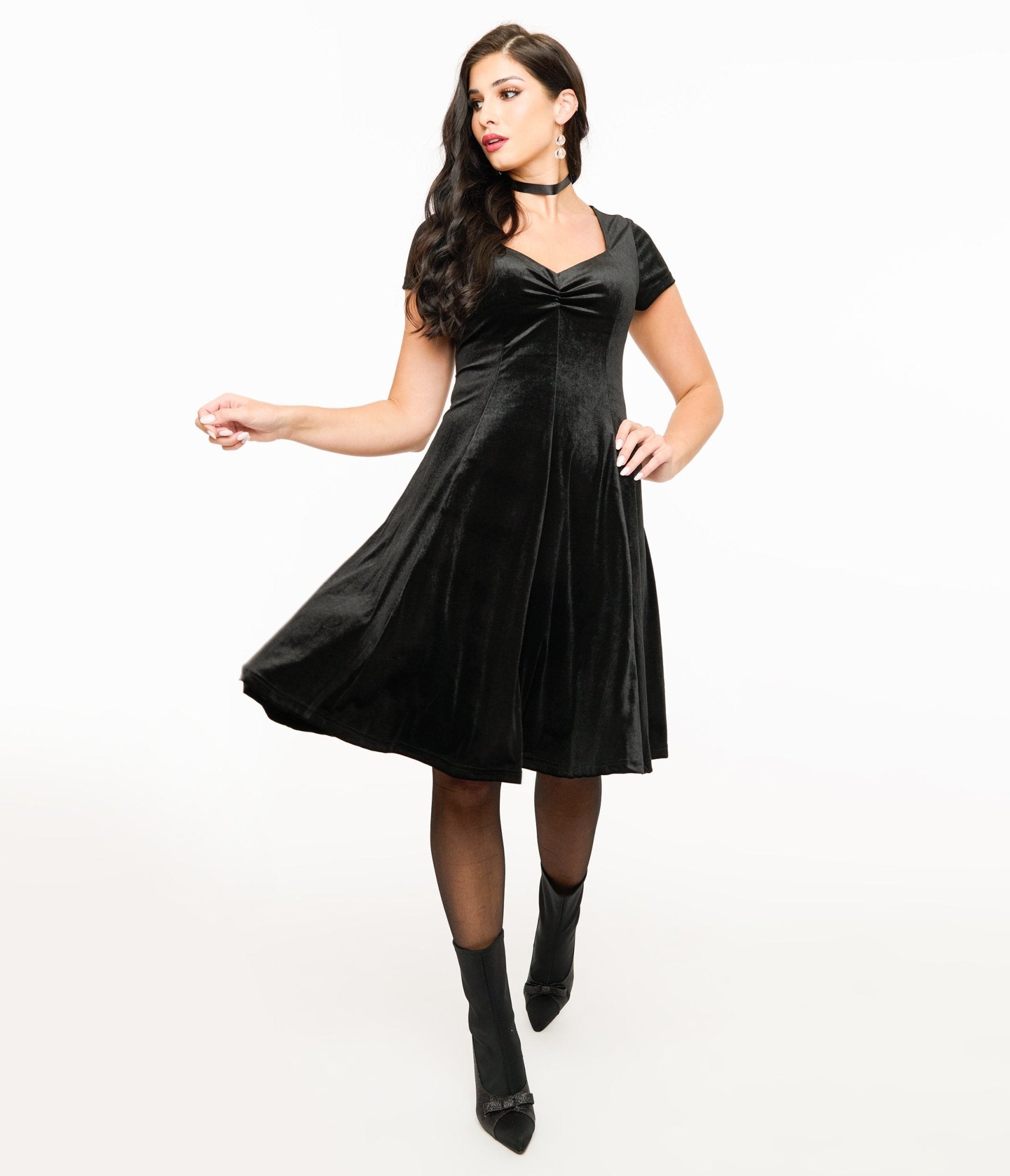 Black Velvet Mini Dress Unique Vintage Black Velvet Mini Dress Unique Vintage