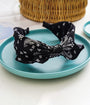 Black & White Cashew Nut Flower Wide Headband
