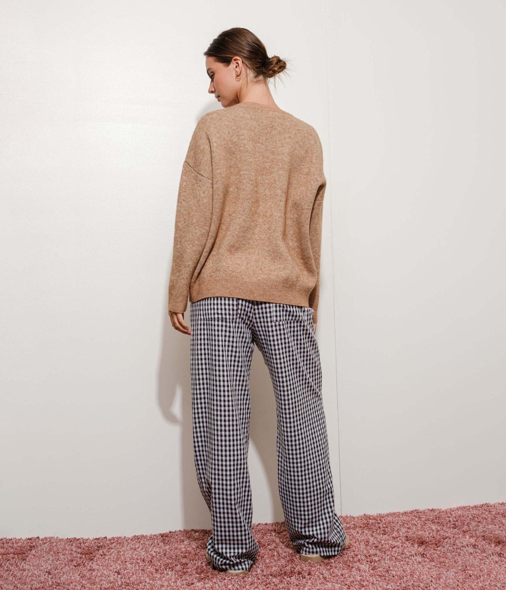 Brown Cow Oversized Sweater - Unique Vintage - Womens, TOPS, SWEATERS