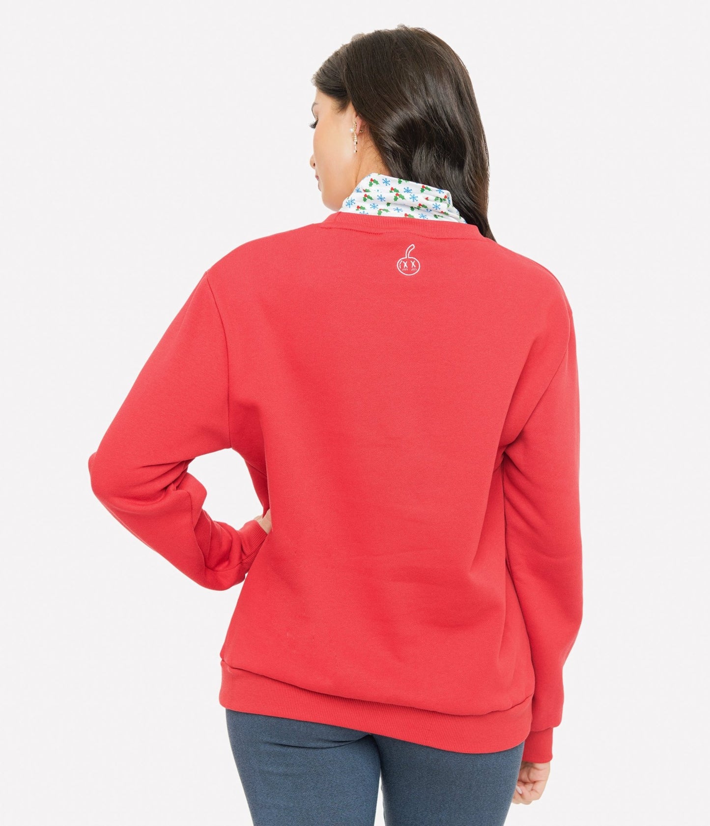 Cakeworthy Red Mickey & Minnie Seasons Greetings Sweatshirt - Unique Vintage - Womens, GRAPHIC TEES, SWEATSHIRTS
