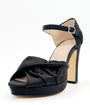 Chelsea Crew Black Satin Gloria Heels