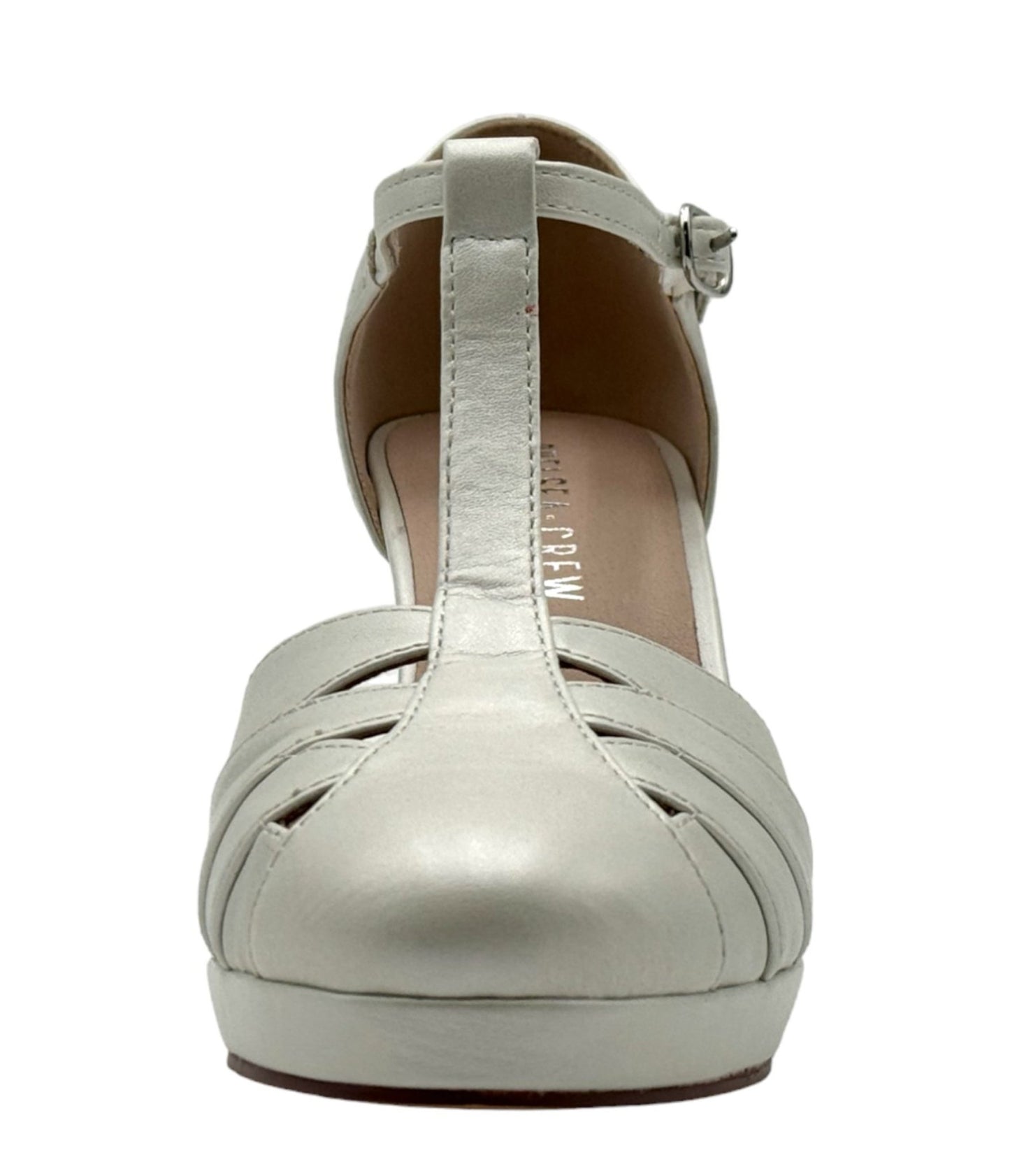 Chelsea Crew Bone T - Strap Francine Heels - Unique Vintage - Womens, SHOES, HEELS