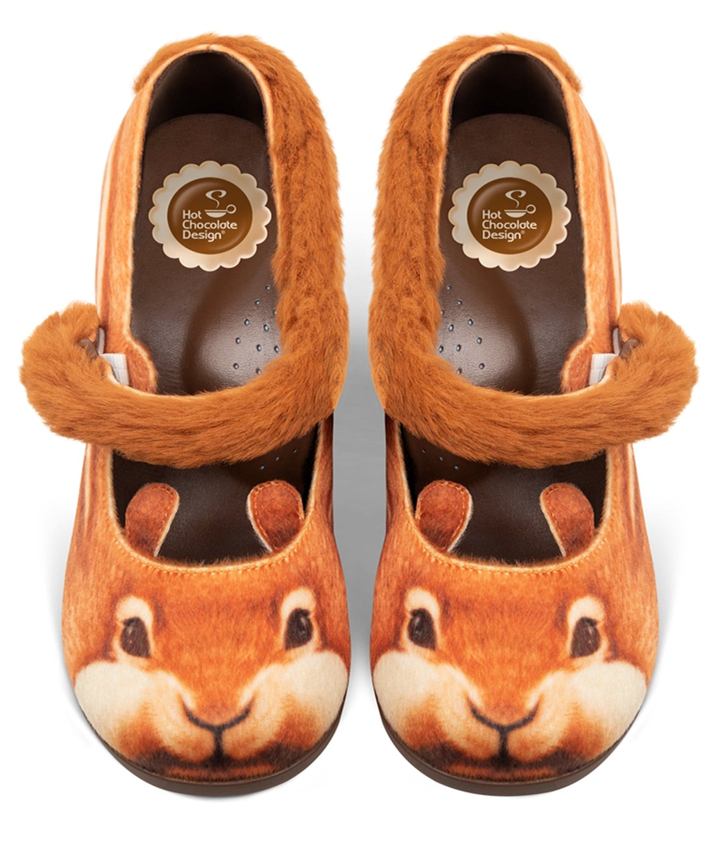 Chocolaticas® Brown Nutty Cheeks Mary Jane Pumps - Unique Vintage - Womens, SHOES, SANDALS