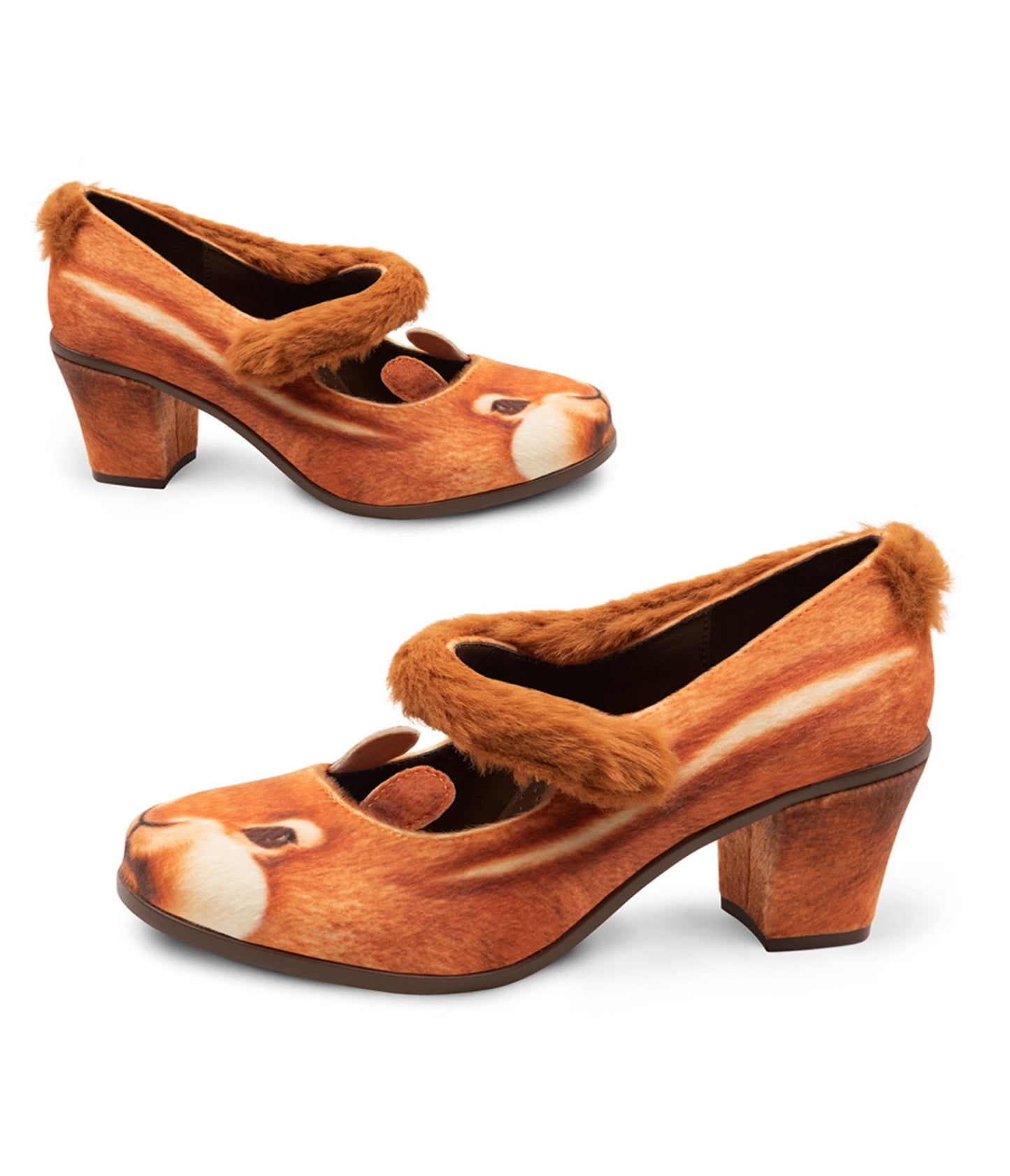 Chocolaticas® Brown Nutty Cheeks Mary Jane Pumps - Unique Vintage - Womens, SHOES, SANDALS