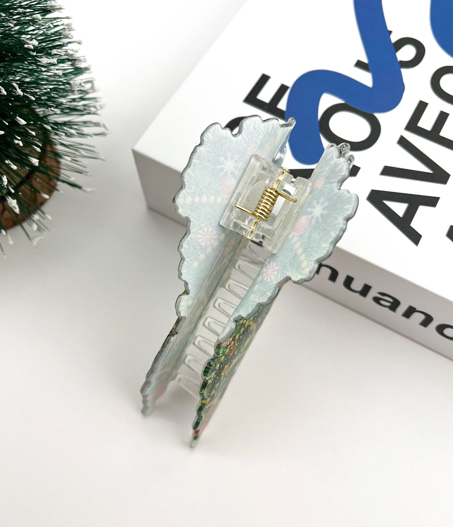 Christmas Tree Hair Clip - Unique Vintage - Womens, ACCESSORIES, HAIR