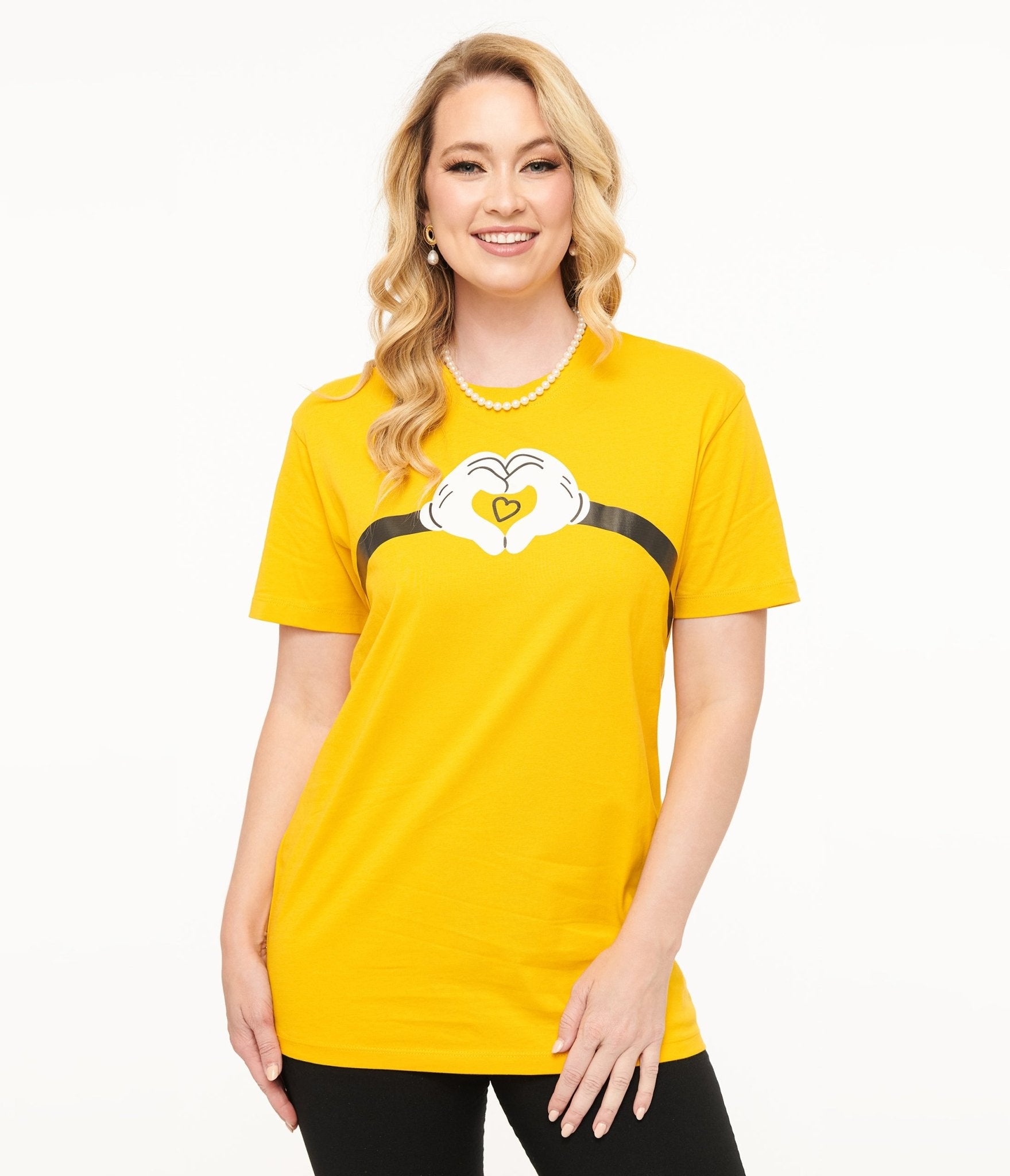 Disney Mickey & Friends Collection by Unique Vintage Mickey Mouse Heart Graphic Tee - Unique Vintage - Womens, GRAPHIC TEES