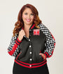 Disney Pixar Cars Collection by Unique Vintage Plus Size Lightning McQueen Champion Satin Bomber Jacket