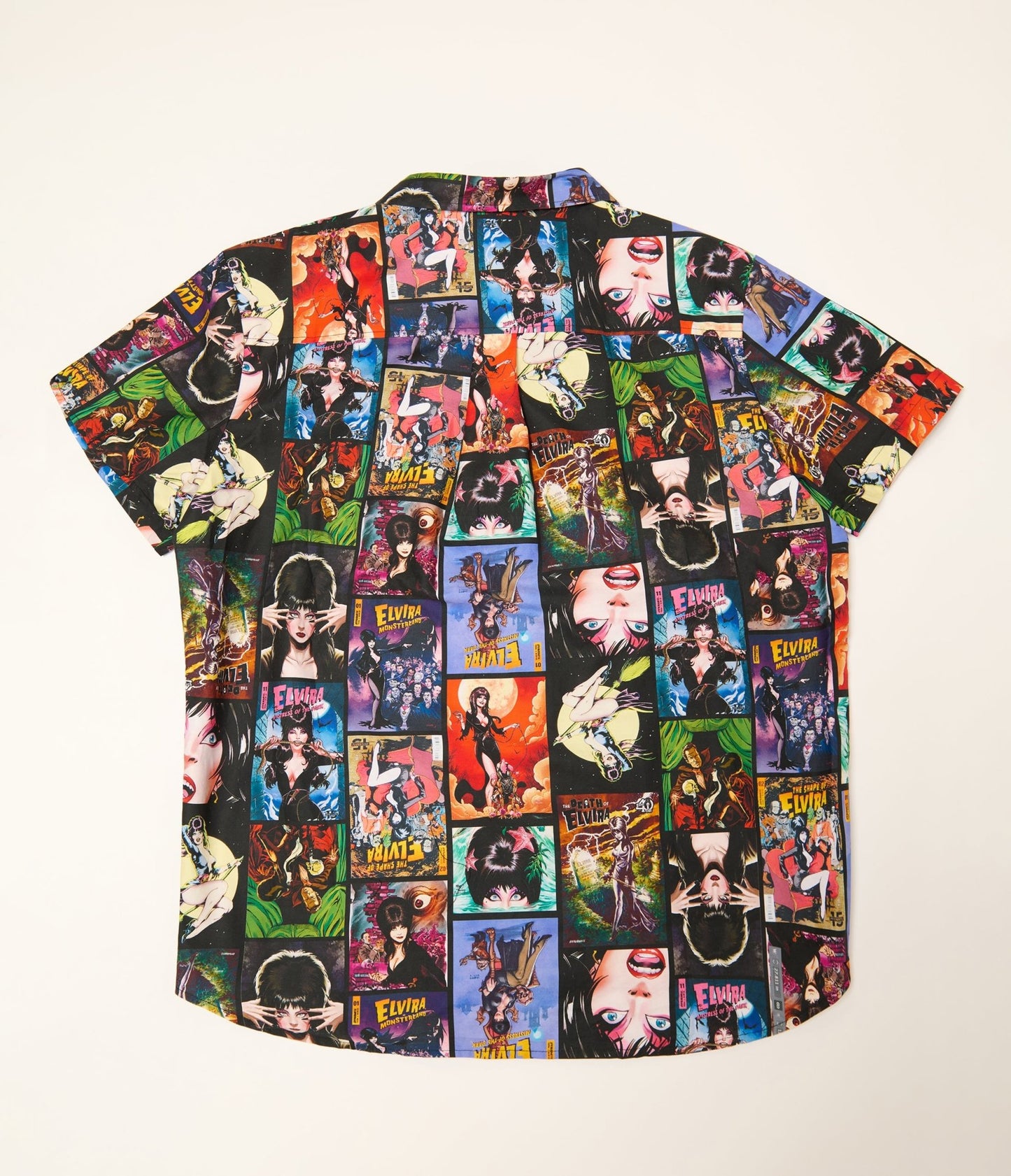 Elvira x Unique Vintage Elvira Comic Mens Shirt - Unique Vintage - Mens, TOPS, WOVEN TOPS