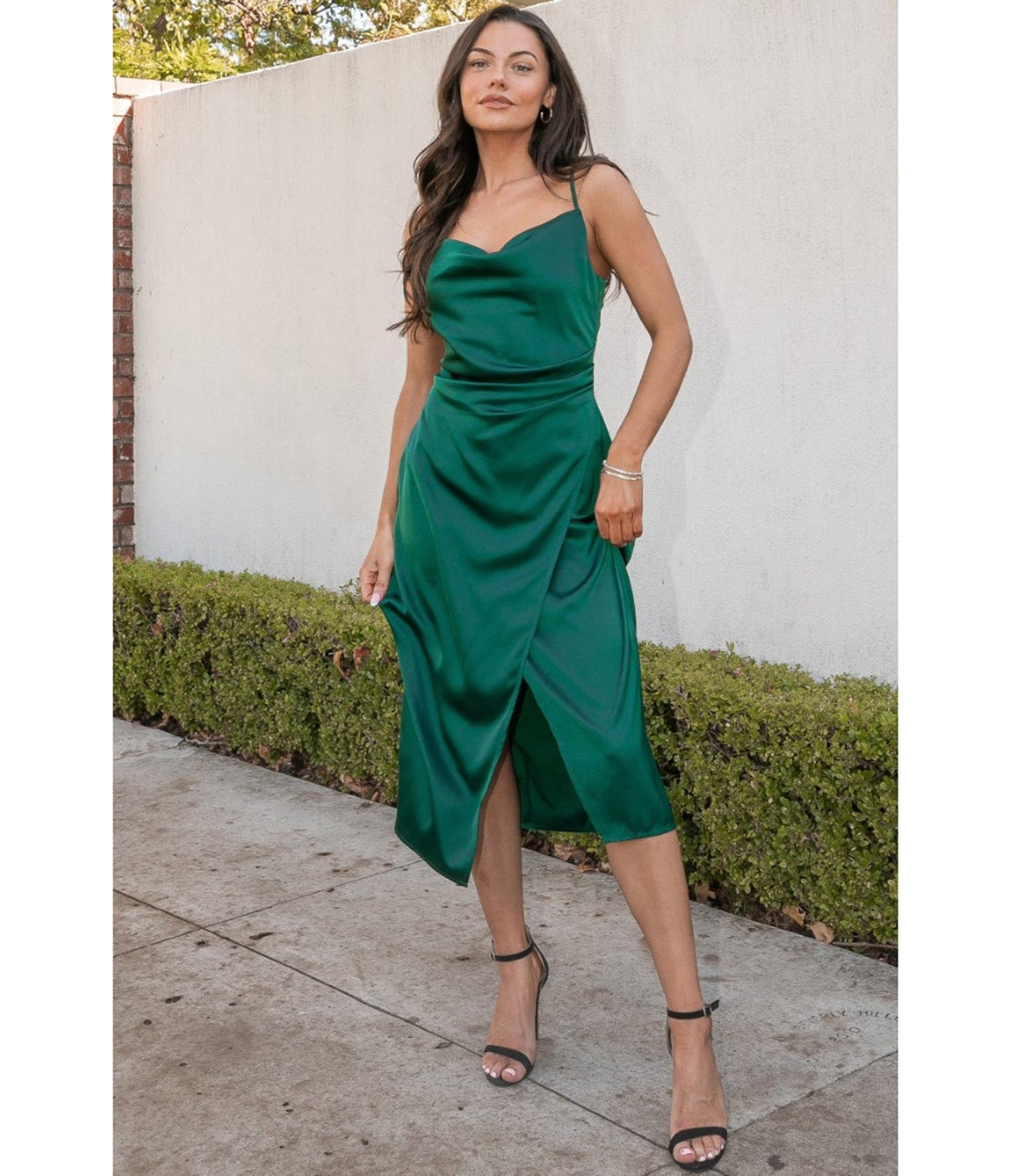 Emerald Emma Midi Dress - Unique Vintage - Womens, DRESSES, MIDI