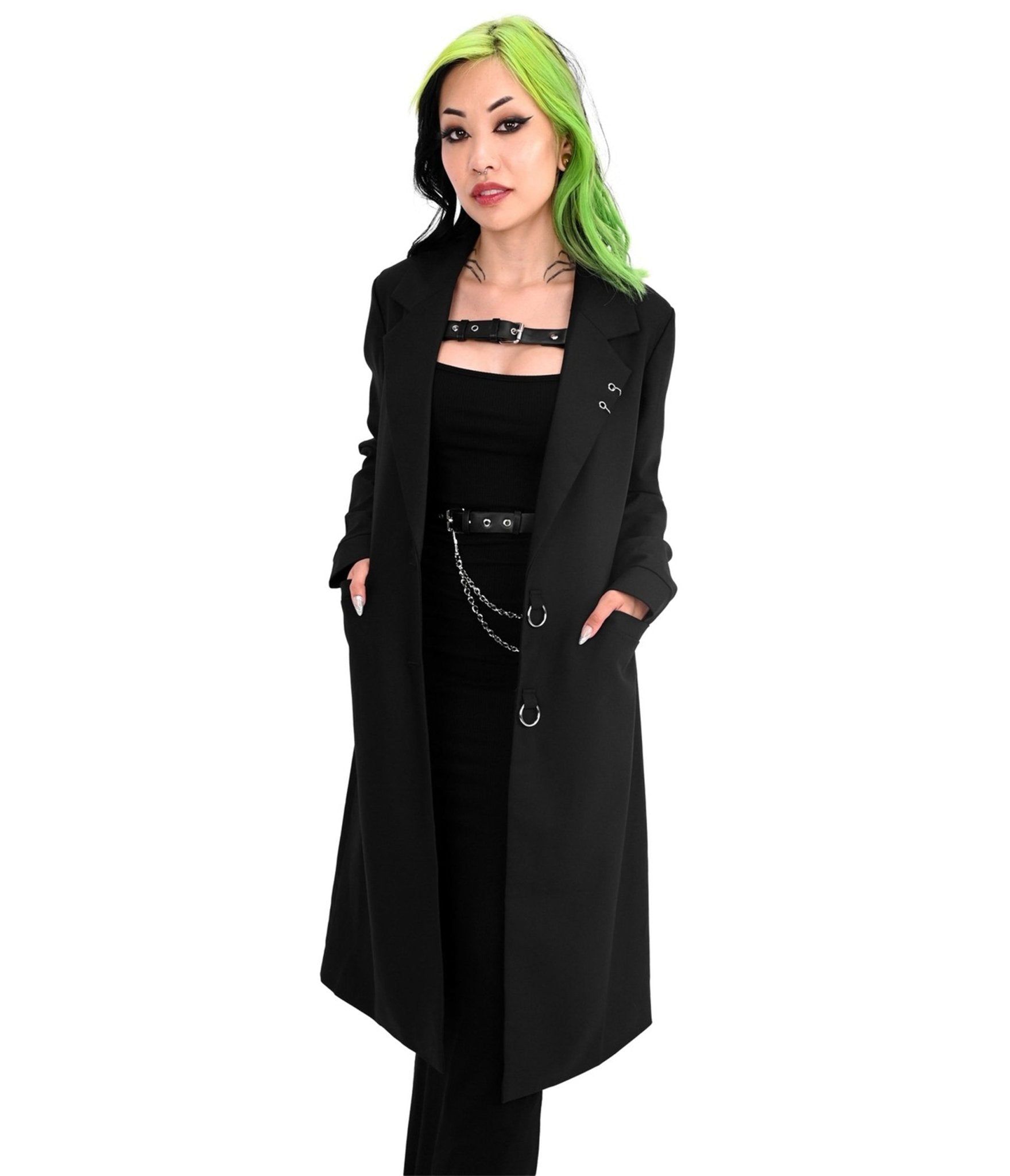 Foxblood Black Rory Trench Coat – Unique Vintage