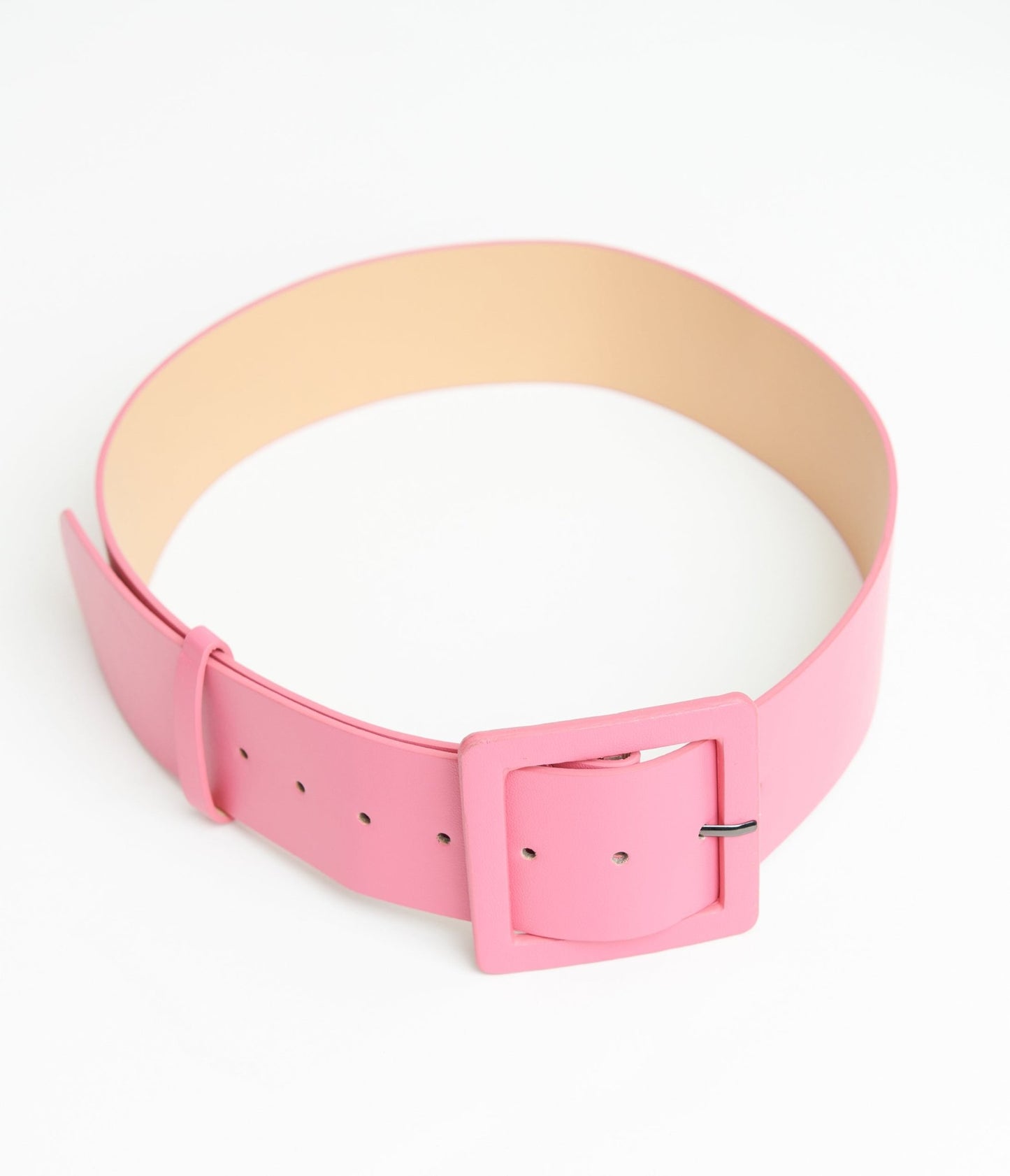 Fuchsia Leatherette Wide Belt - Unique Vintage - Womens, ACCESSORIES, BELTS