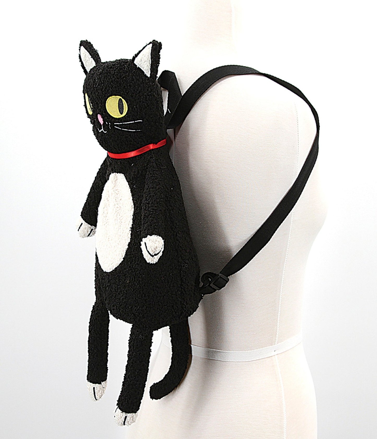 Furry Black Cat Backpack - Unique Vintage - Womens, ACCESSORIES, HANDBAGS