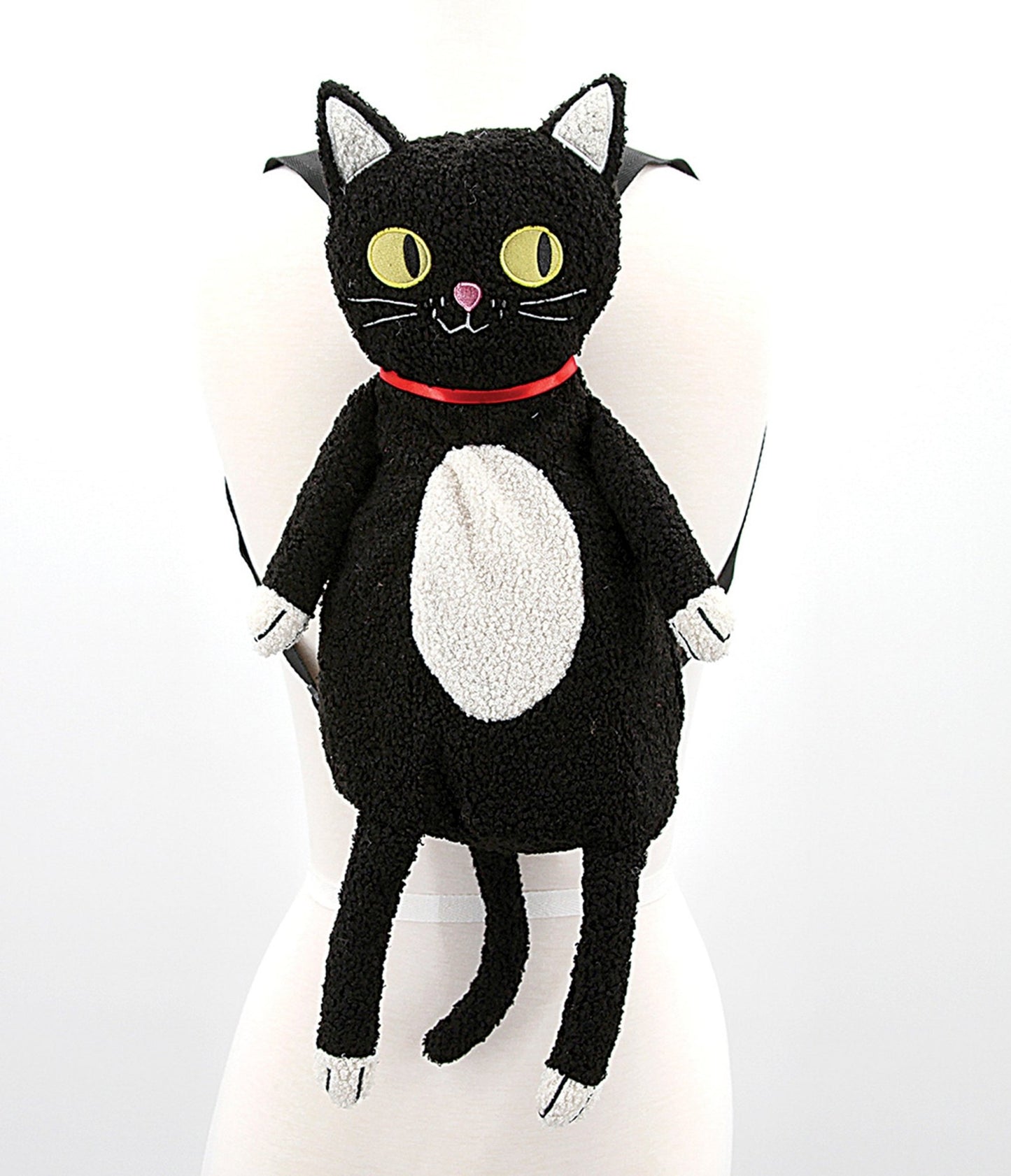 Furry Black Cat Backpack - Unique Vintage - Womens, ACCESSORIES, HANDBAGS