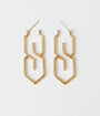 Gold Graffiti S Earrings