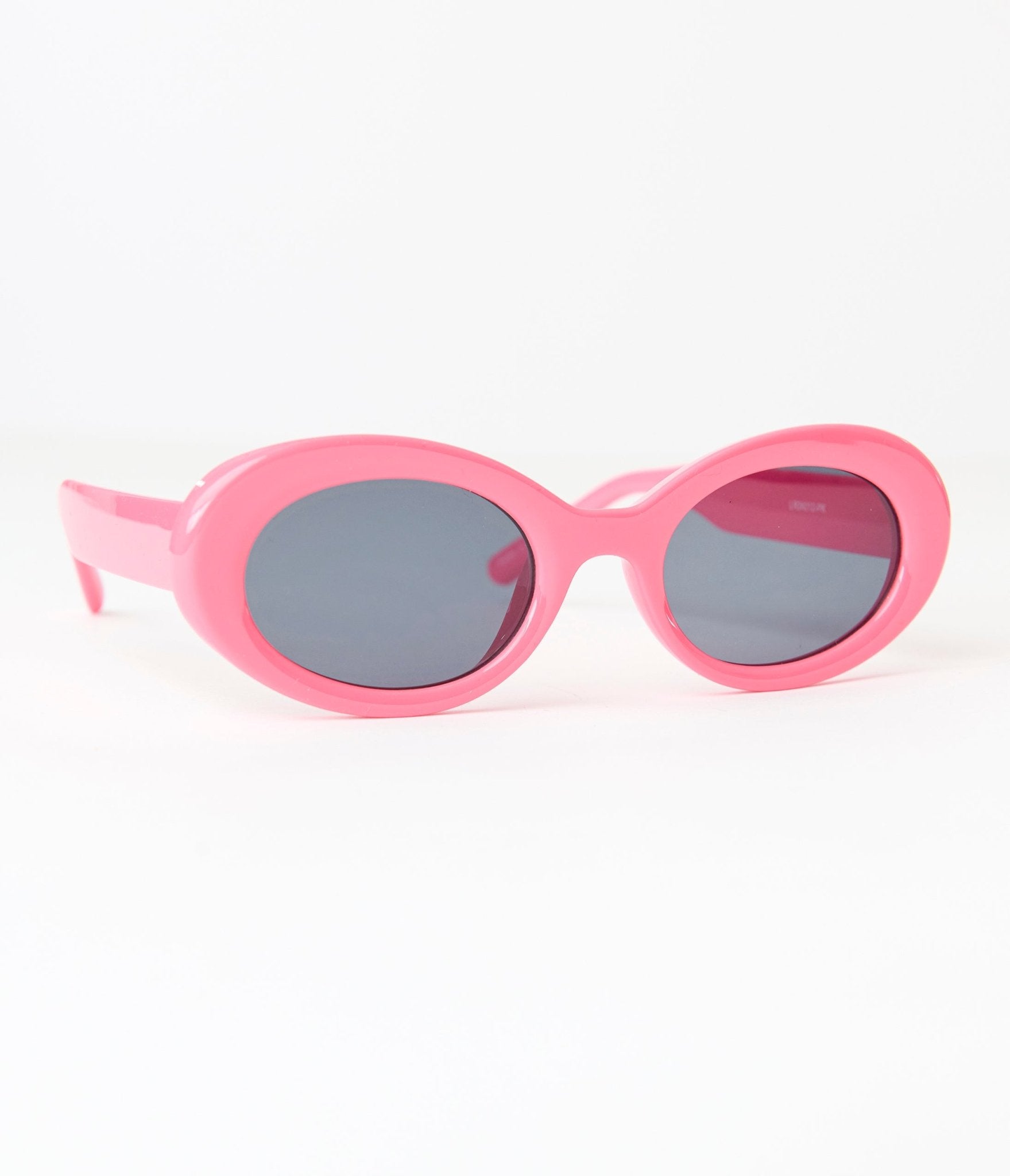 Hot Pink Puffy Sunglasses - Unique Vintage - Womens, ACCESSORIES, SUNGLASSES