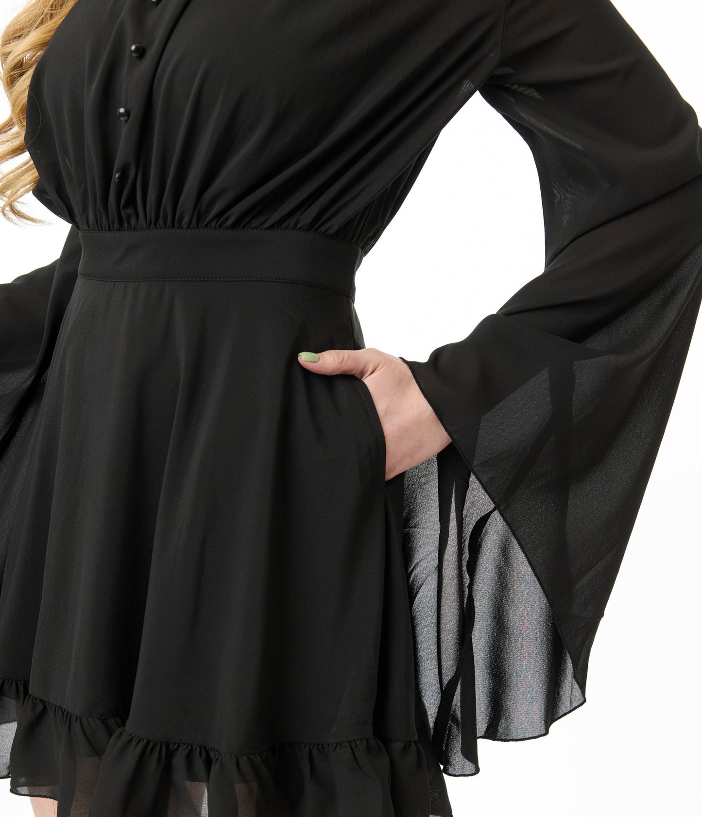 Killstar Black Darknova Mini Dress - Unique Vintage - Womens, DRESSES, SWING