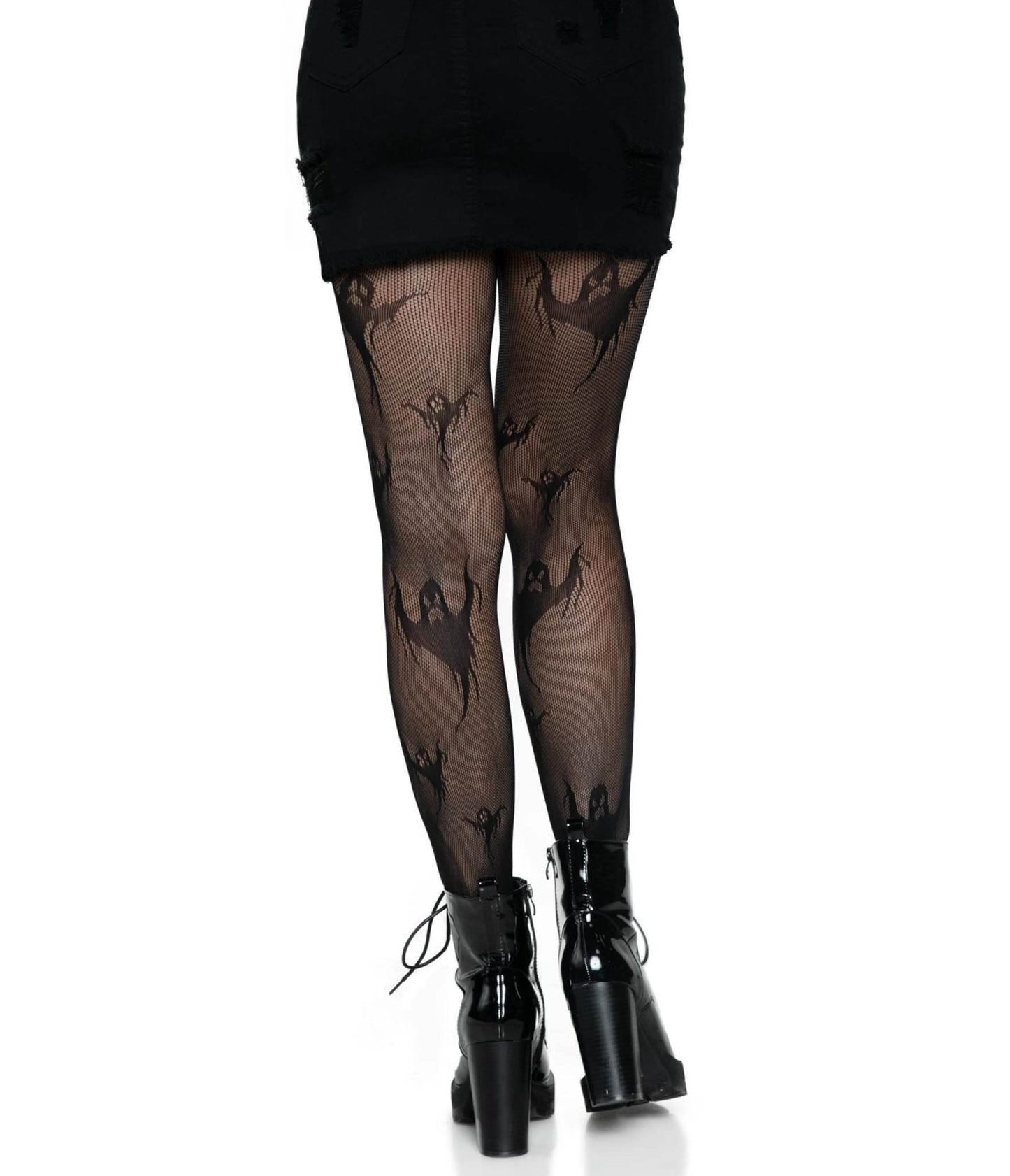 Leg Avenue Black Ghost Fishnets - Unique Vintage - Womens, ACCESSORIES, HOSIERY