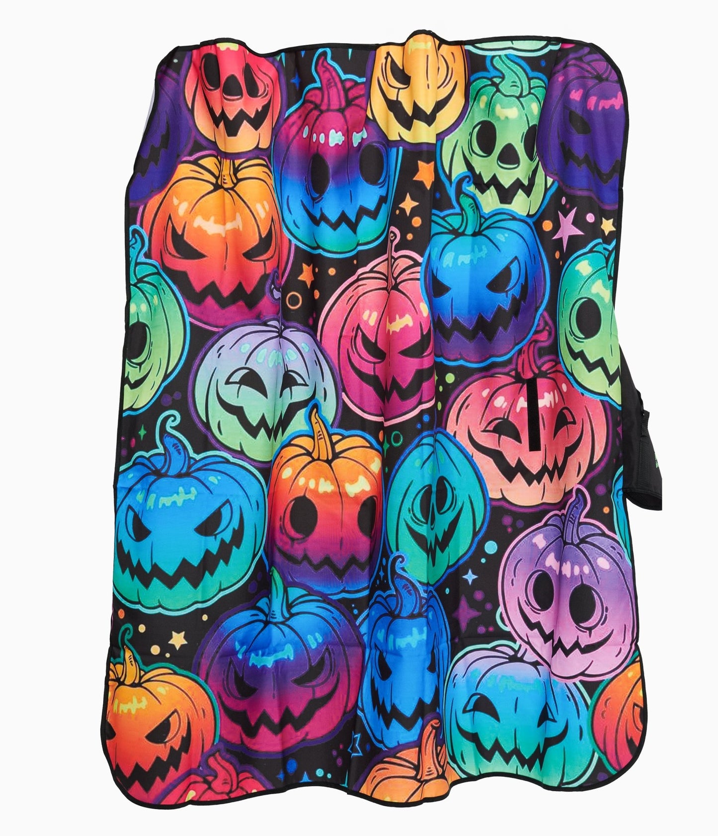Neon Glowing Gourd Outdoor Picnic Blanket - Unique Vintage - Womens, HALLOWEEN, ACCESSORIES