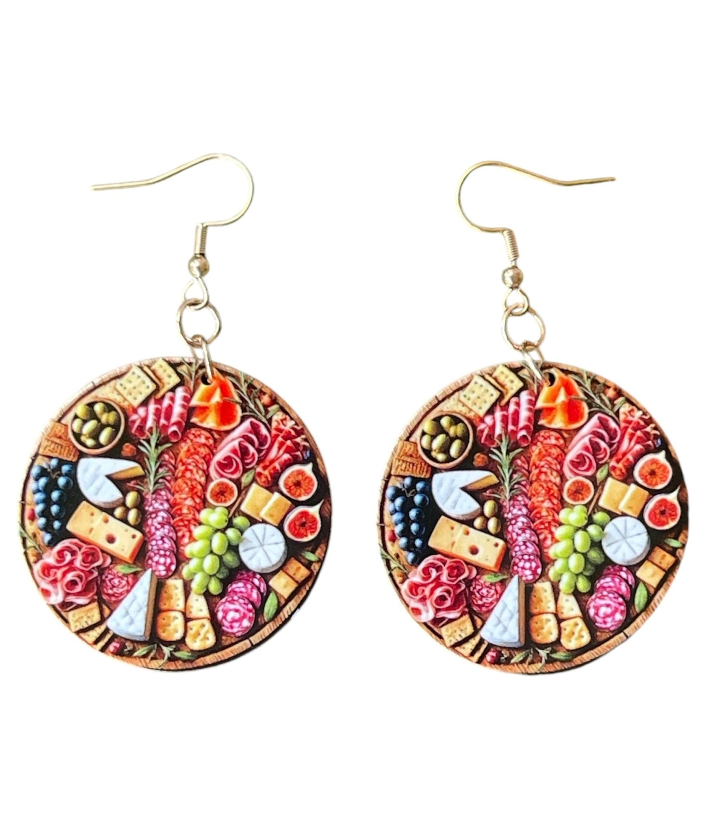 Nice Spread Charcuterie Board Earrings - Unique Vintage - Womens, ACCESSORIES, JEWELRY
