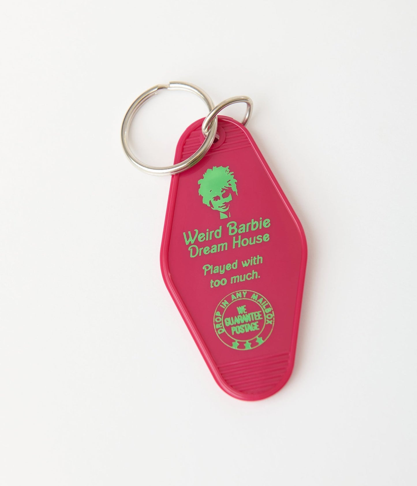 Pink Weird Barbie Dream House Motel Key Fob - Unique Vintage - Womens, ACCESSORIES, GIFTS/HOME