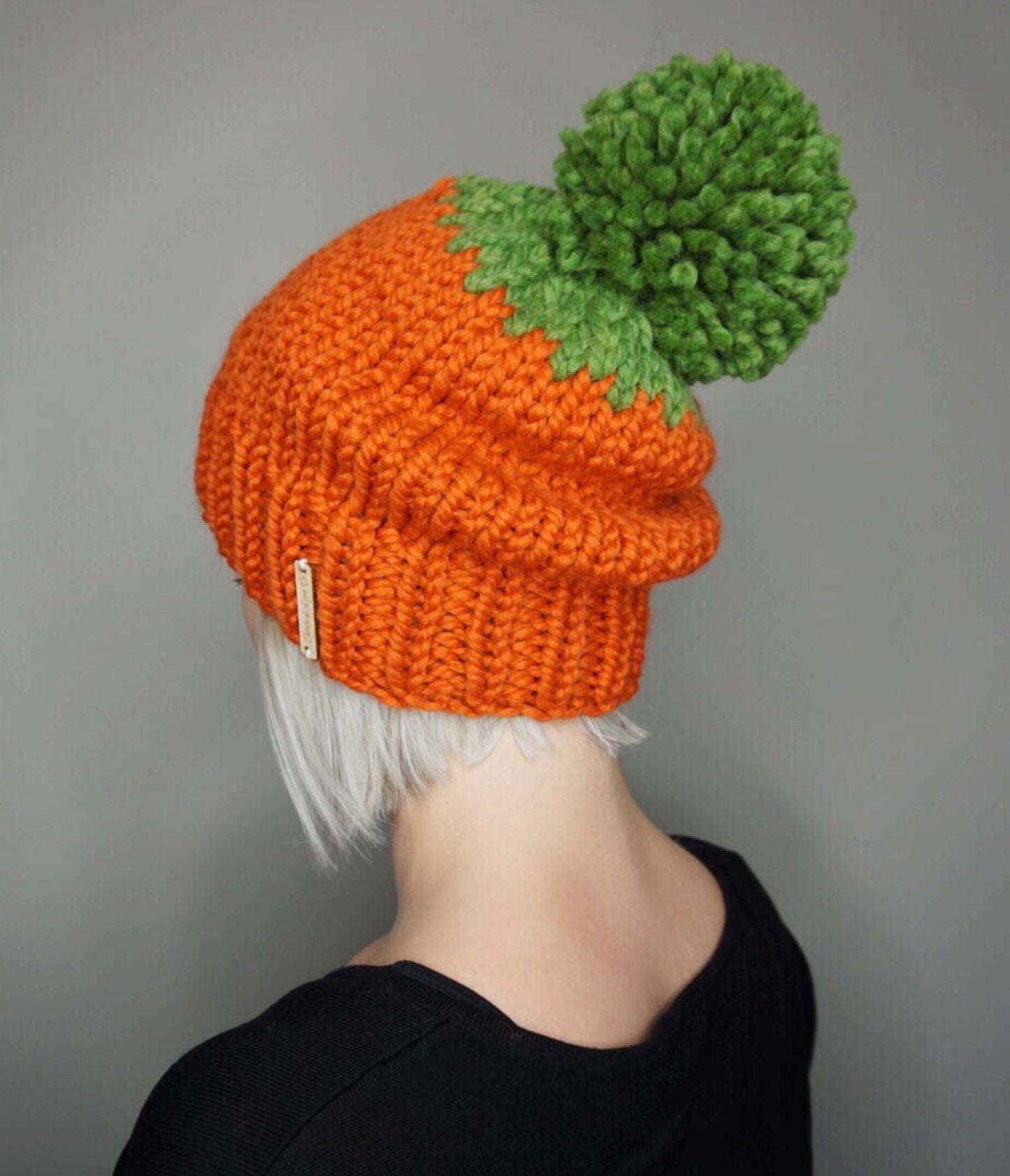 Pumpkin Knit Beanie - Unique Vintage - Womens, ACCESSORIES, HATS