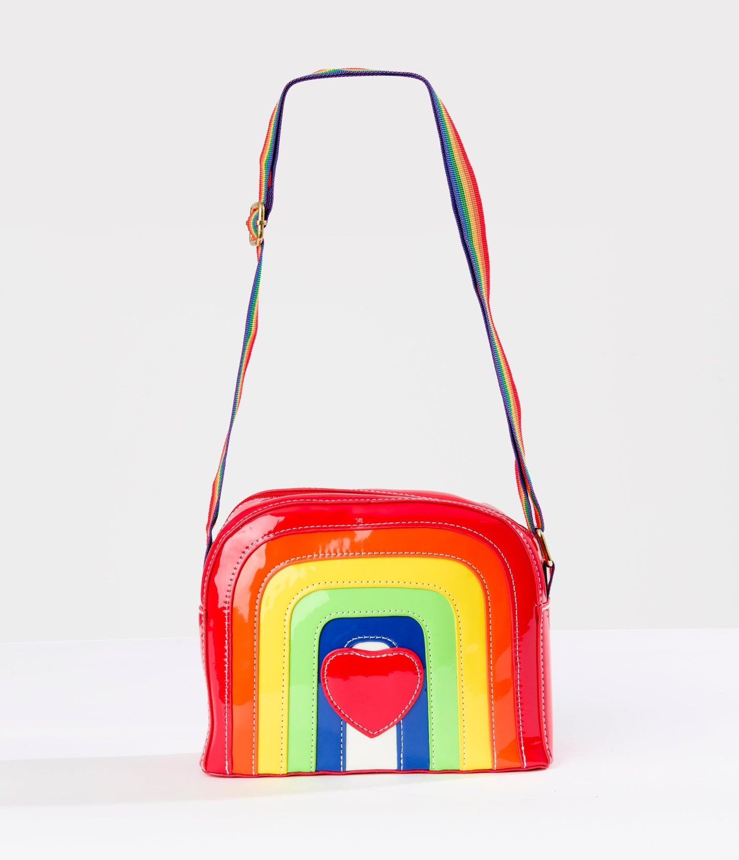 Rainbow Heart Crossbody Bag - Unique Vintage - Womens, ACCESSORIES, HANDBAGS