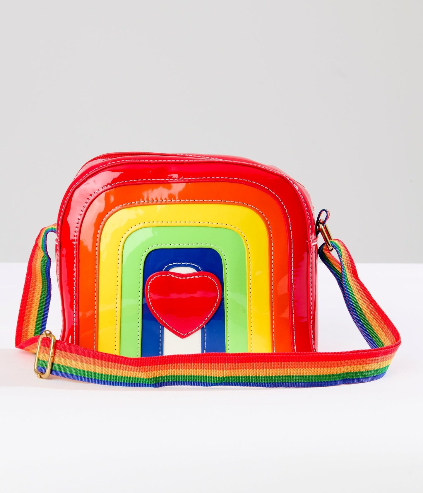 Rainbow Heart Crossbody Bag - Unique Vintage - Womens, ACCESSORIES, HANDBAGS