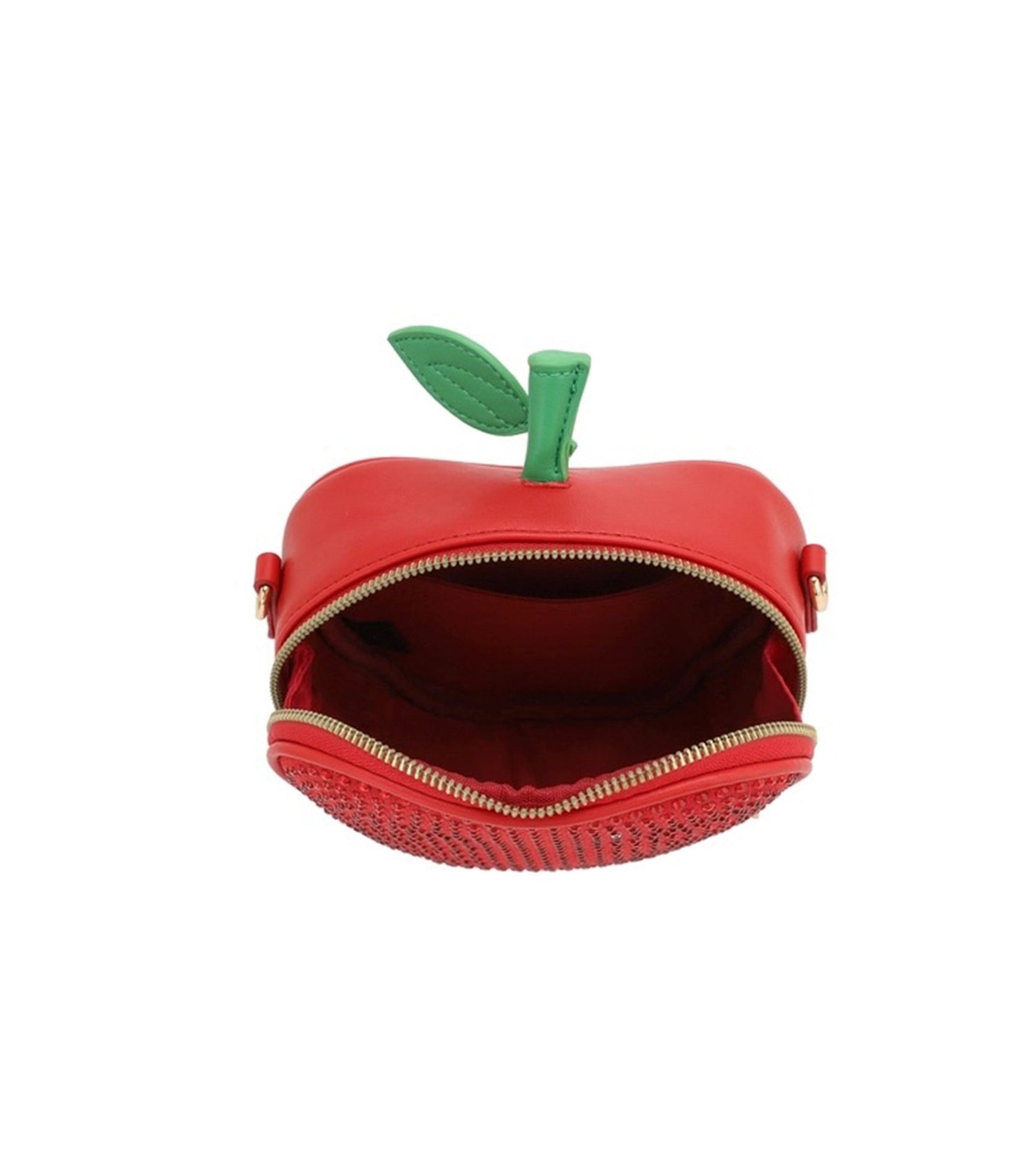 Red Apple Rhinestone Crossbody Bag - Unique Vintage - Womens, ACCESSORIES, HANDBAGS