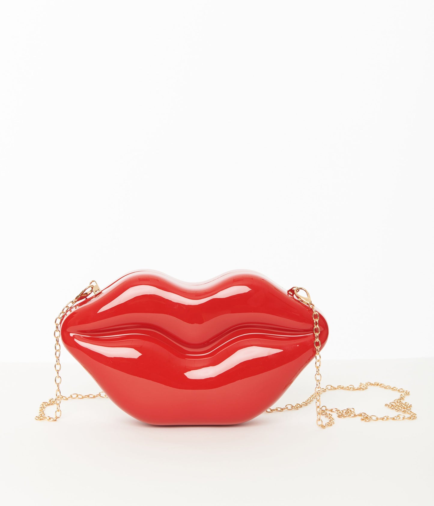 Red Lips Clutch Handbag - Unique Vintage - Womens, ACCESSORIES, HANDBAGS