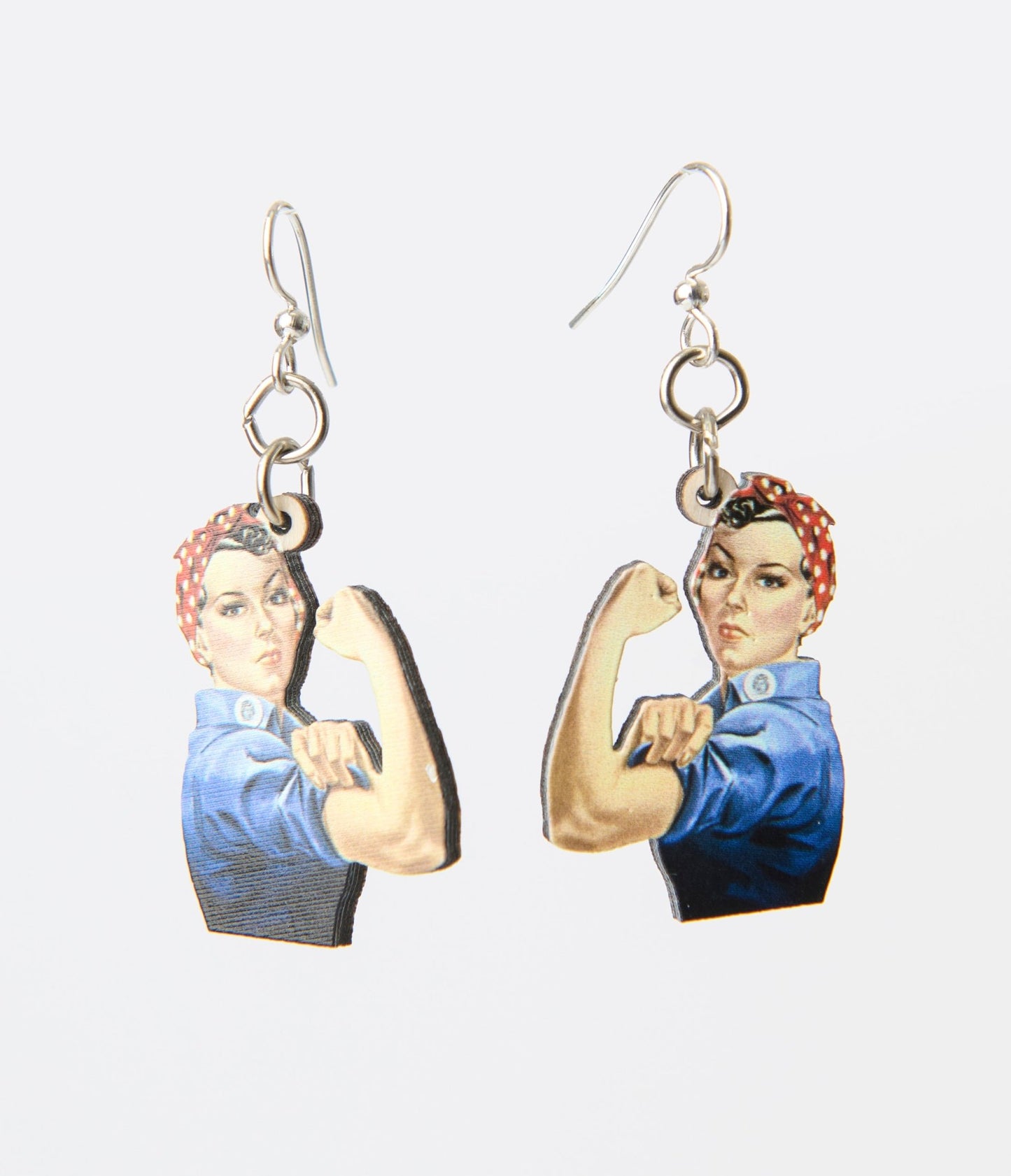 Rosie the Riveter Earrings - Unique Vintage - Womens, ACCESSORIES, JEWELRY