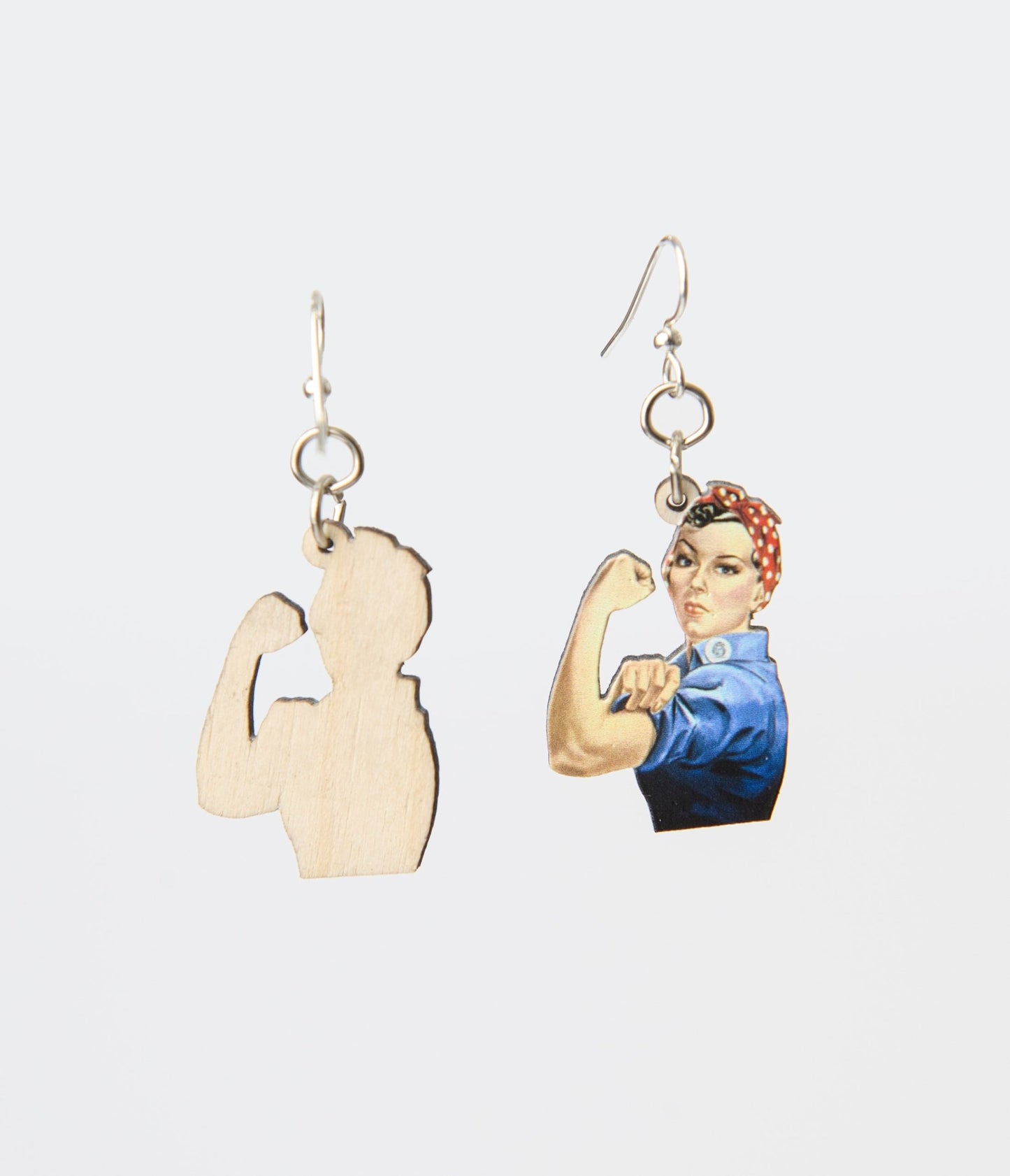 Rosie the Riveter Earrings - Unique Vintage - Womens, ACCESSORIES, JEWELRY