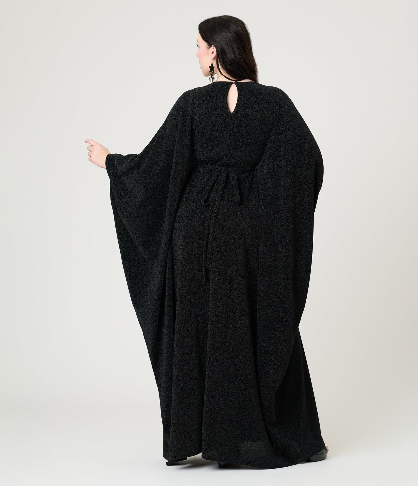 Smak Parlour Black Batwing Caftan - Unique Vintage - Womens, DRESSES, CAFTAN