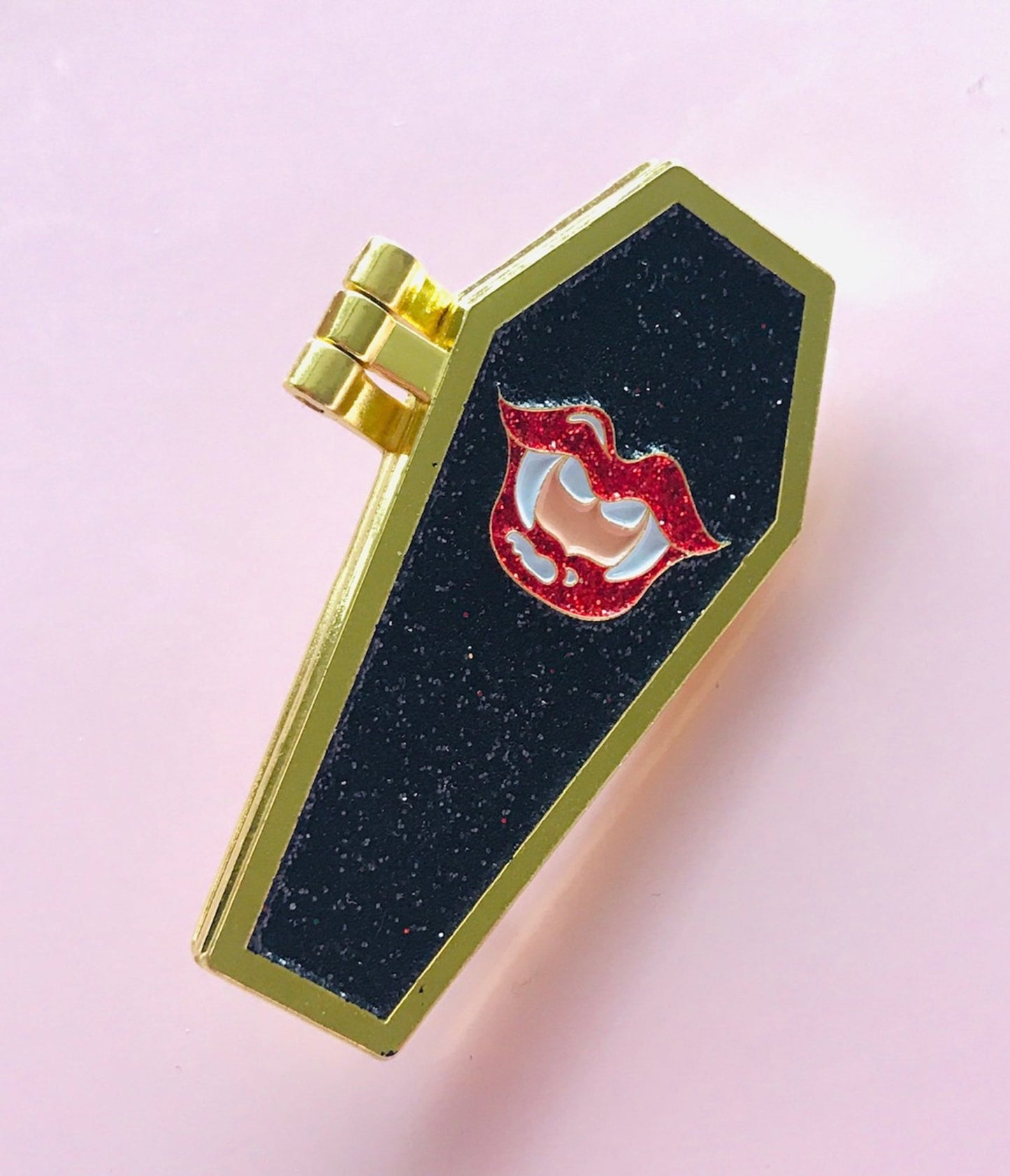 The Vamp Coffin Enamel Pin - Unique Vintage - Womens, ACCESSORIES, JEWELRY