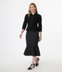 Unique Vintage 1940s Black Trumpet Skirt
